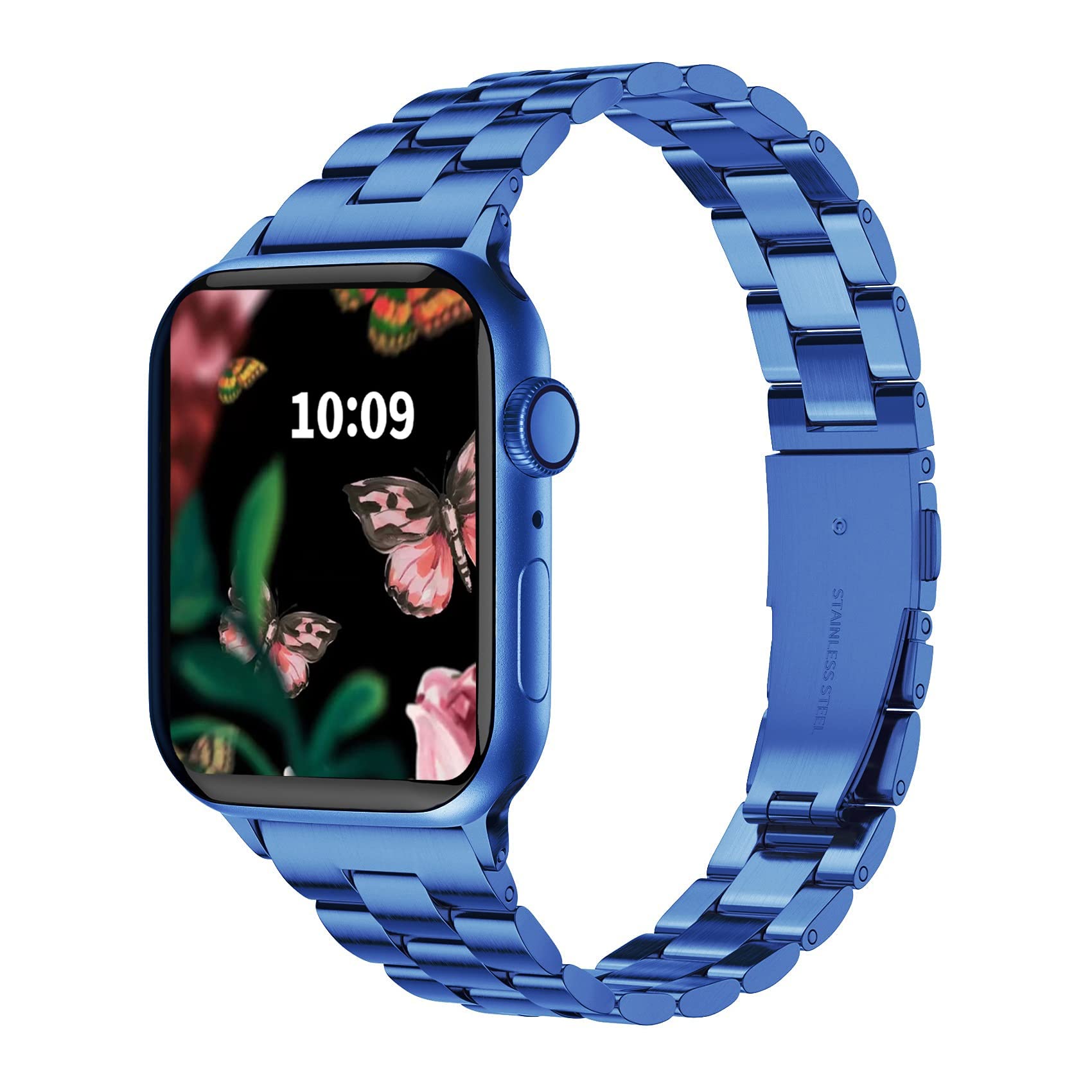 Fitlink Elegant Stainless Steel Apple Watch Band For Apple Watch 38Mm 40Mm 41Mm, Iwatch Band For Iwatch Series 9 Apple Watch Ser