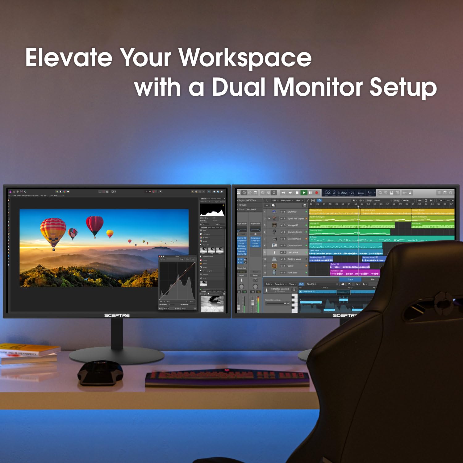 Sceptre E275W 19203R 27 Inch1080P Led Monitor 99% Srgb 2X Hdmi Vga Build In Speakers, Machine Black (E275W 19203R Series)