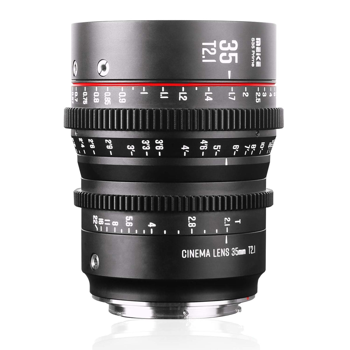 Meike 35Mm T2.1 S35 Manual Focus Wide Angle Prime Cinema Lens For Canon Ef Mount And Cine Camcorder Eos C100 Mark Ii, Eos C200,