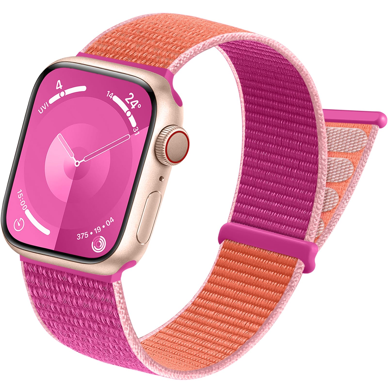 Dgege Nylon Band Compatible With Apple Watch Band 38Mm 40Mm 41Mm 42Mm 44Mm 46Mm 45Mm 49Mm For Men Women Stretch Adjustable Braid