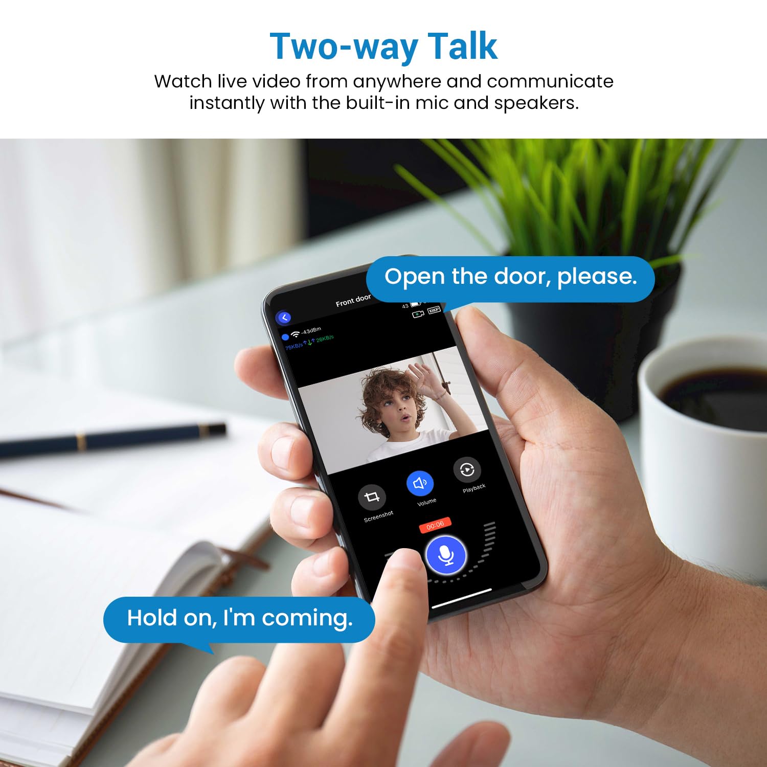 Boldhero 1080P Video Doorbell Camera Wireless Wi Fi Cam With, Ai Motion Detection Two Way Talk, Night Vison, Cloud Storage, 2.4G