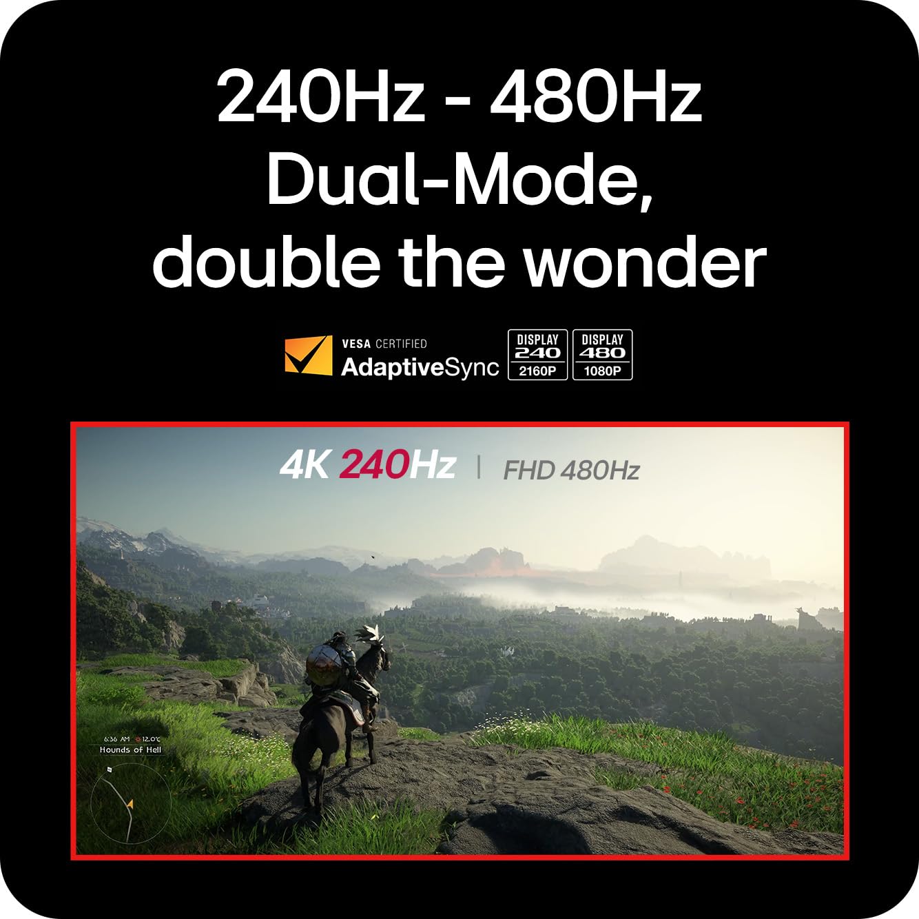 Lg 27G850A-B 27-Inch Ultragear 4K Uhd (3840 X 2160) Ips Gaming Monitor, Dual-Mode 240Hz, 1Ms, Nvidia G-Sync Compatible, Amd Free