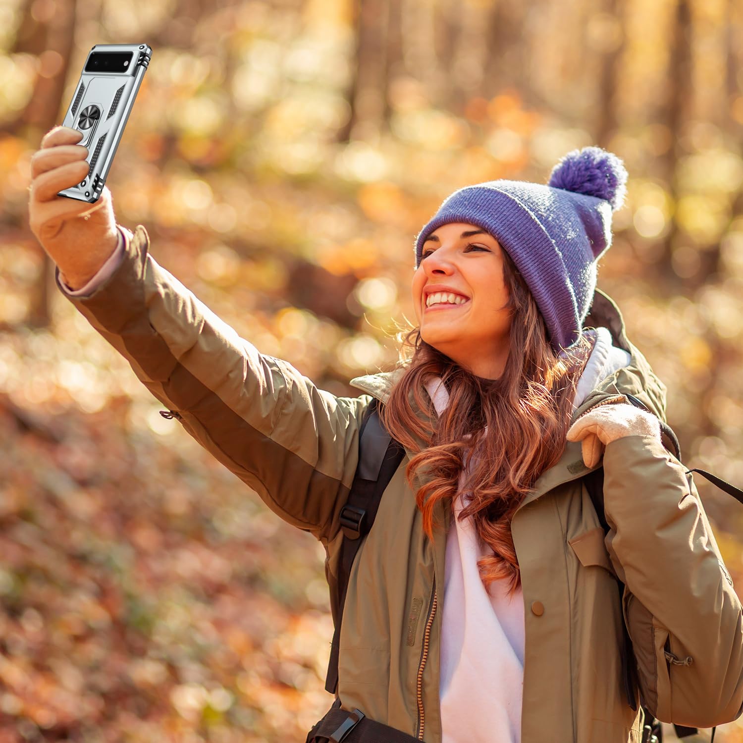 Lumarke For Google Pixel 6A Case With Screen Protector,Pass 16Ft. Drop Tested Military Grade Protective Phone Cover With Magneti