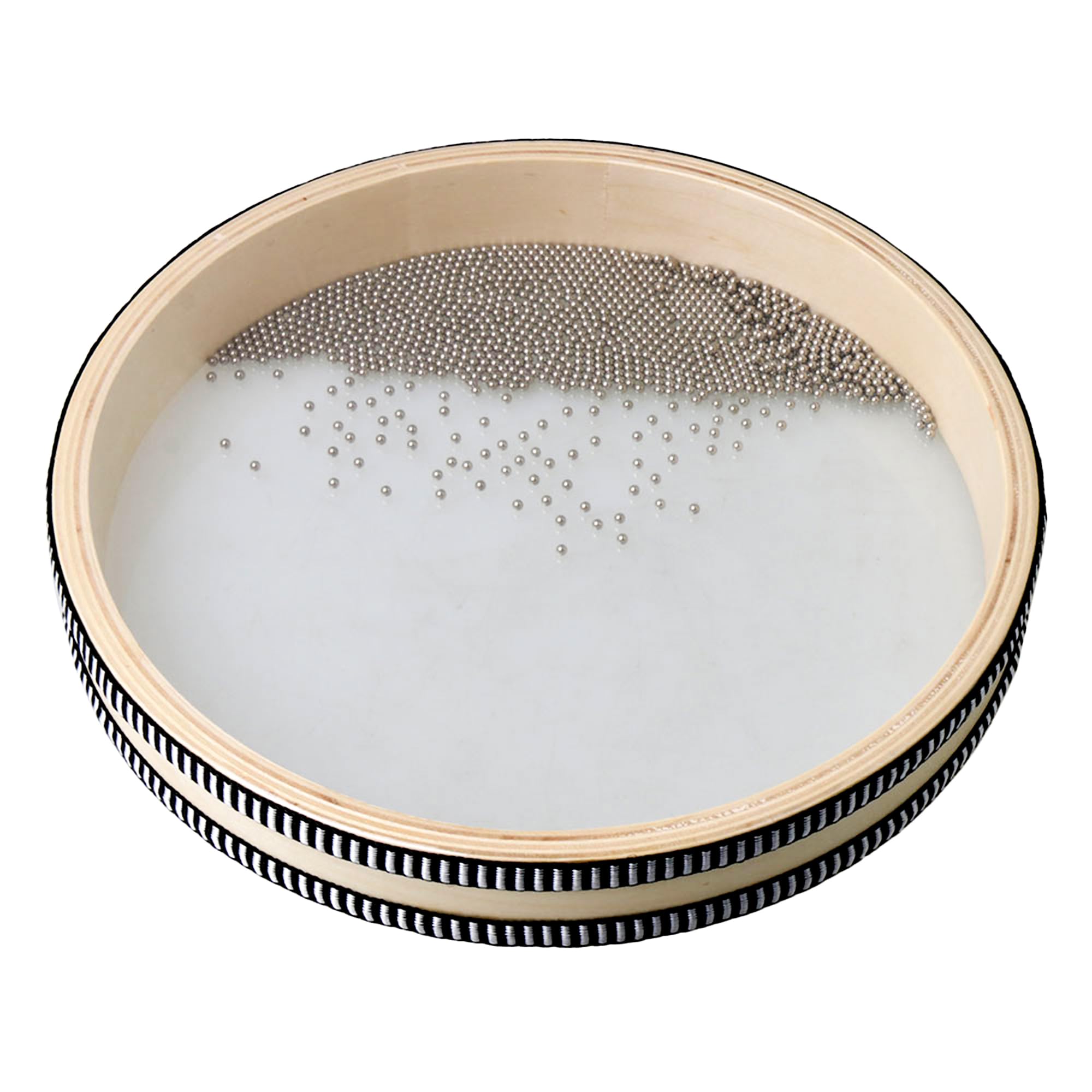 Bstinay Natural Color 10'' Wave Bead Ocean Drum Musical Instrument Percussion