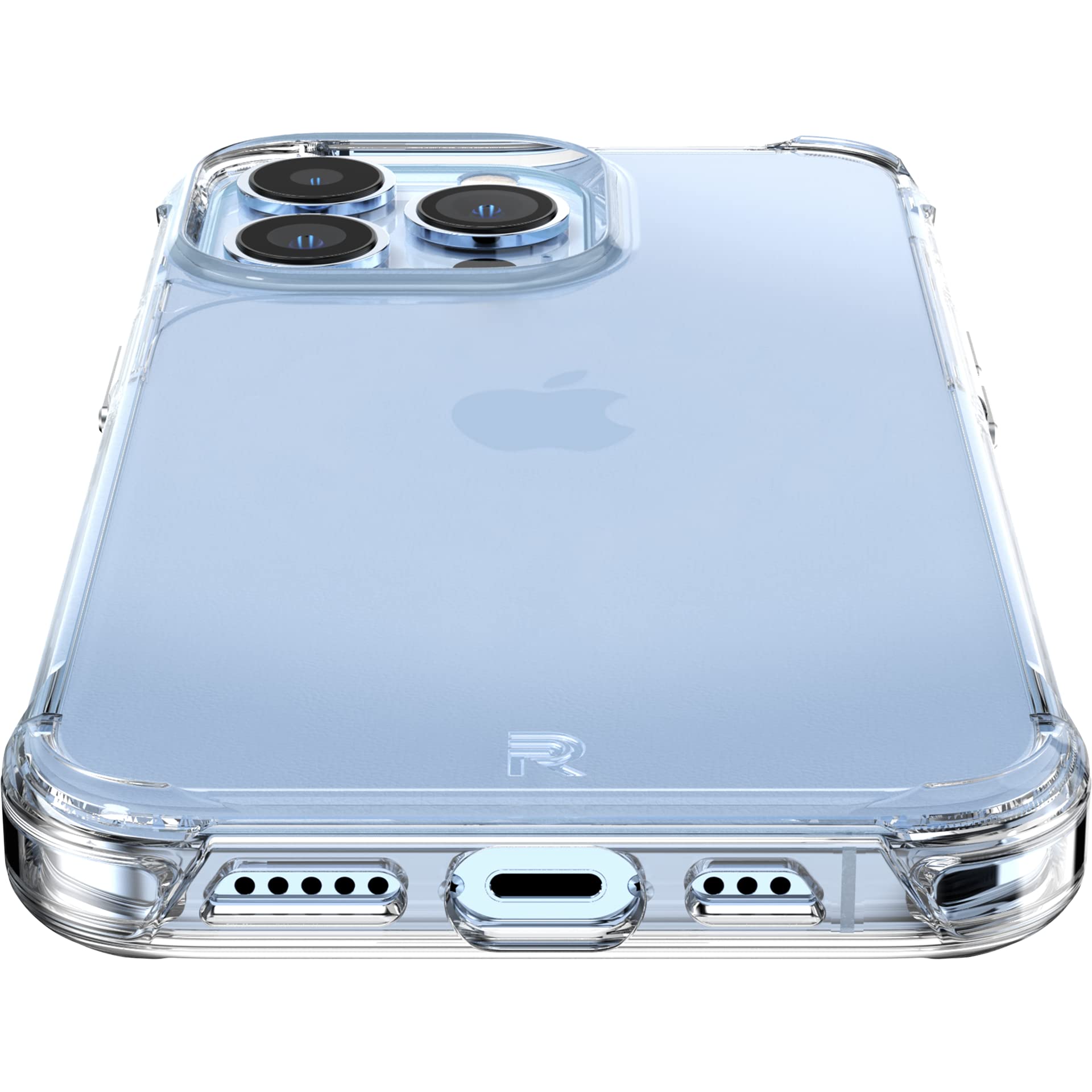 Phone Rebel Clear Iphone 13 Pro Case [Crystal Series Gen 3] Non Yellowing, Anti Scratch Uv Layer, Protective Shockproof Bumpers,