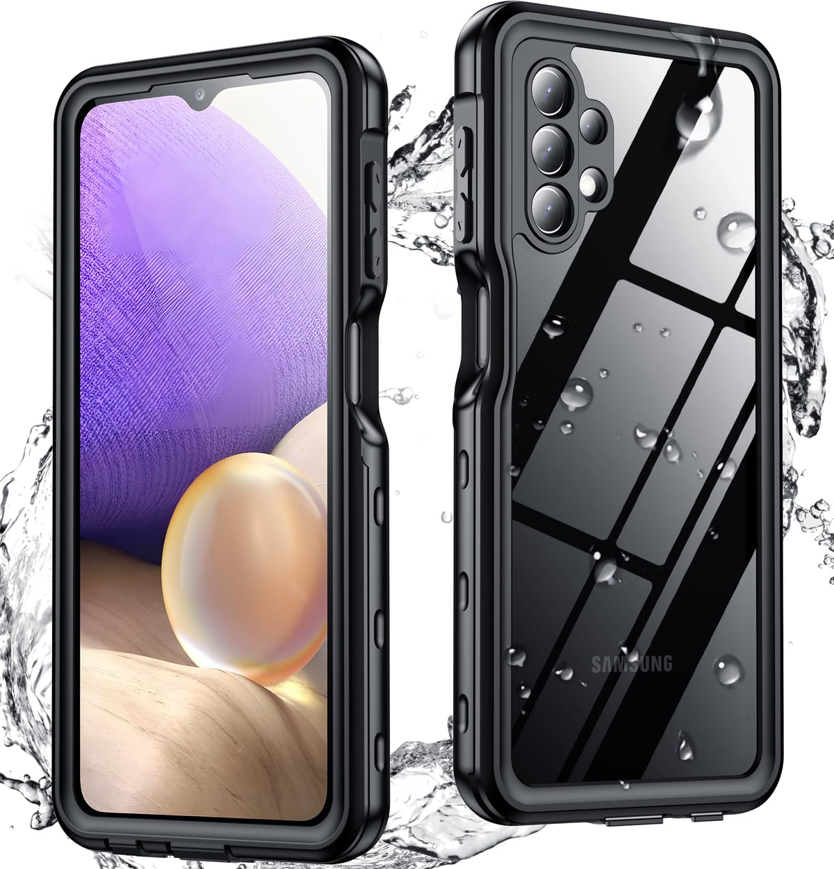 Spidercase For Samsung Galaxy A32 5G Case Waterproof, Full Heavy Duty Protection, Built In Screen & Camera Protector, Military S
