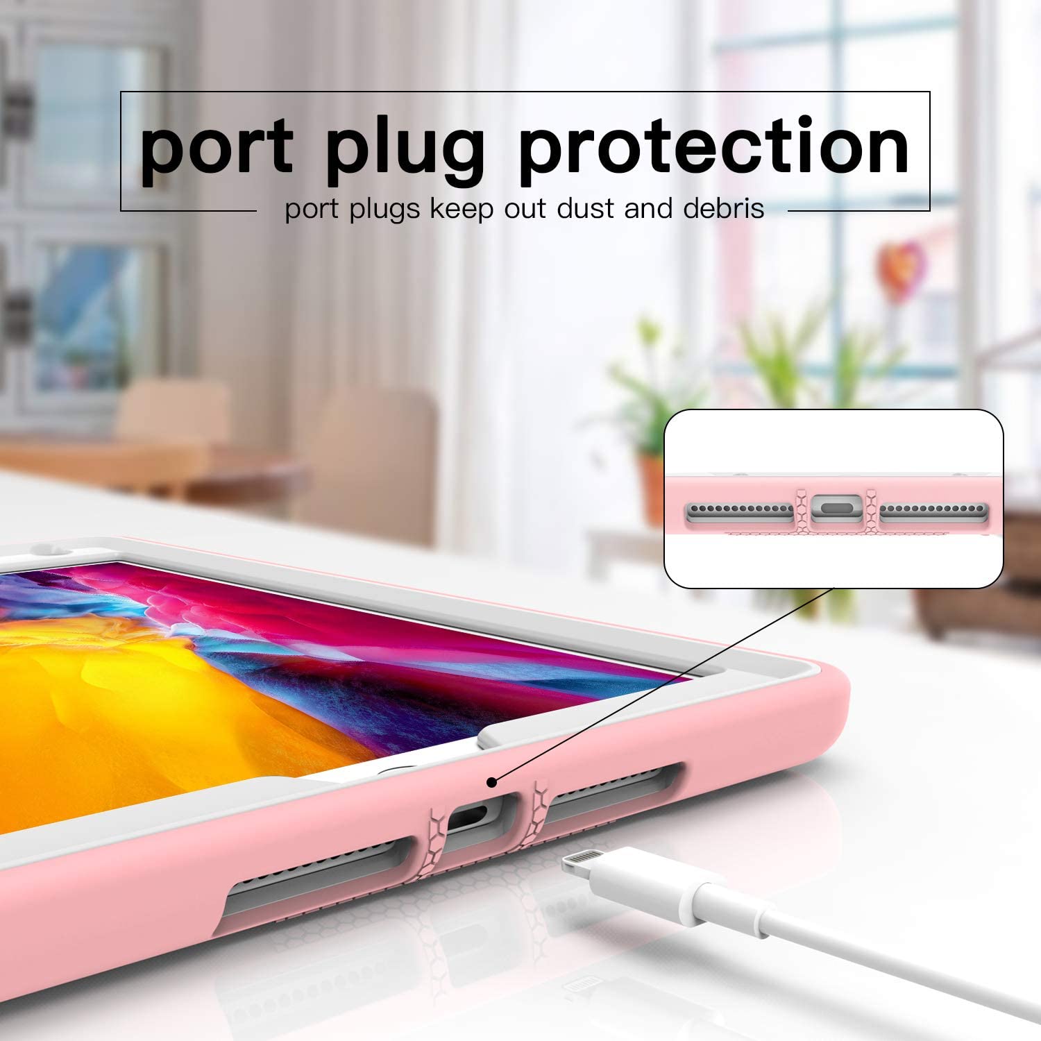 Ccmao Case For Ipad 9Th Generation, Ipad 8Th/7Th Gen Case, Ipad 10.2 2021/2020/2019 Case With Kickstand & Pen Holder, Hybrid Hea