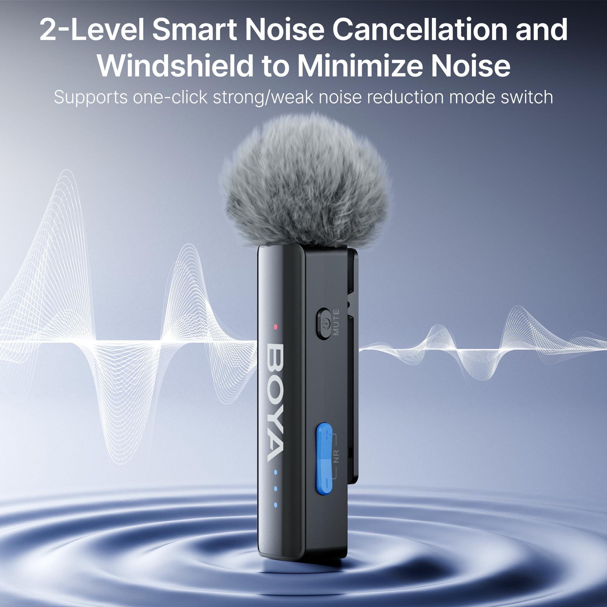 Boya Boyalink 2 A2 (2Tx+3Rx Adapter) Wireless Lavalier Microphone For Iphone Camera Android, Clip On Mic, 48 Khz 24 Bit, 6Mm Mic