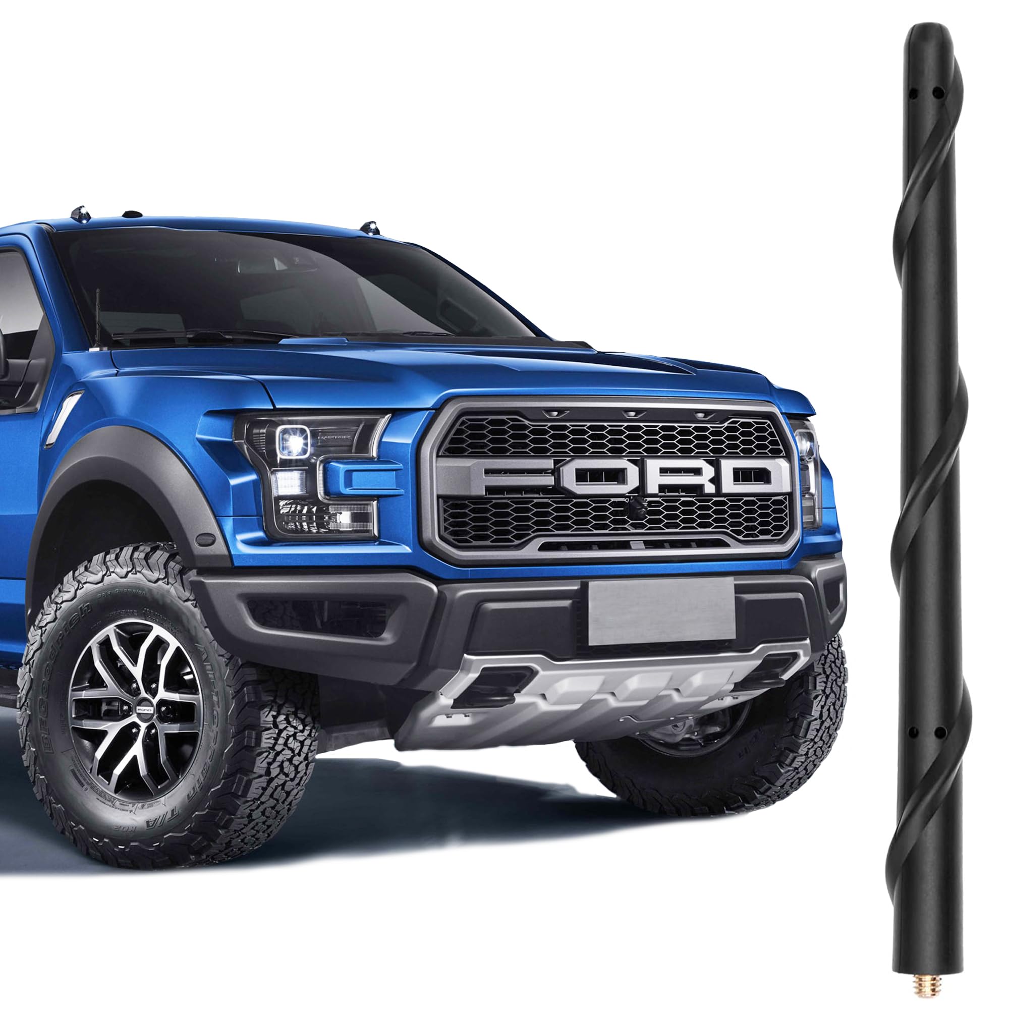 Vofono Short Antenna For Ford F150 F 150 2009 2024 2025, Ford F150 Accessories, 7 Inch Truck Car Ford F150 F250 F350 Antenna Replacement For Am Fm Reception