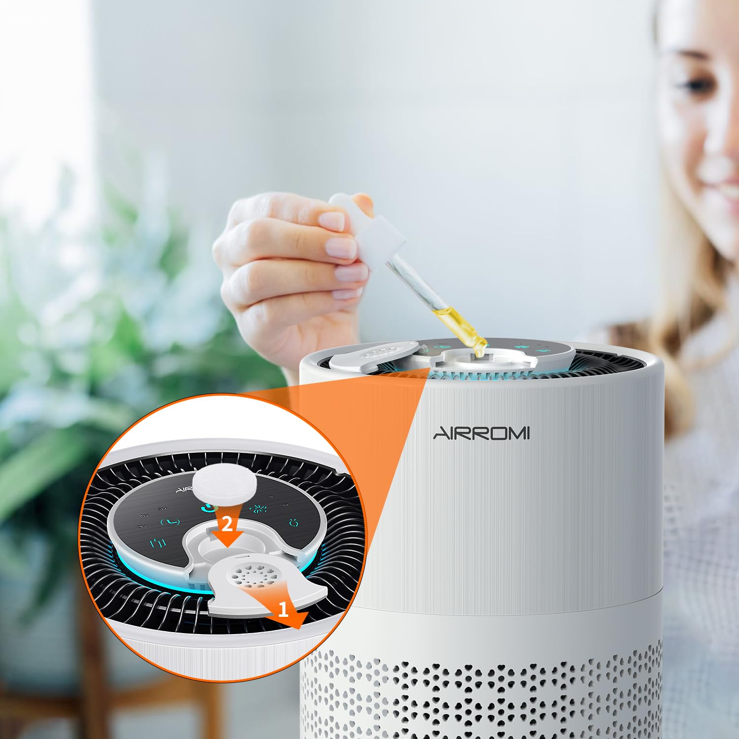 Airromi A2001 And A2002 Air Purifier   1 Pack Of 12 Aromatherapy Cotton Pads