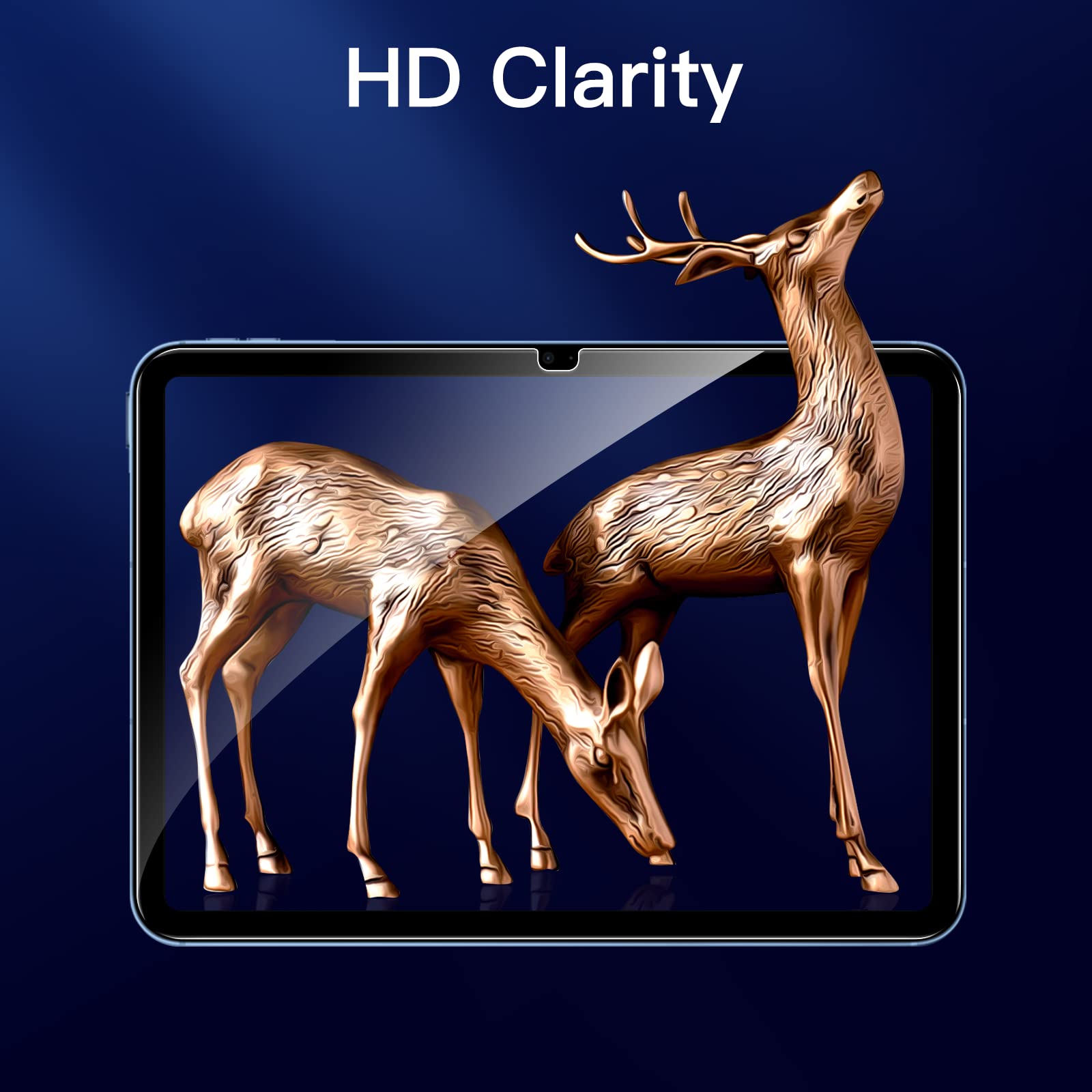 Jetech Screen Protector For Ipad 10 (10.9 Inch, 2022 Model, 10Th Generation), 9H Tempered Glass Film, Hd Clear, 3 Pack