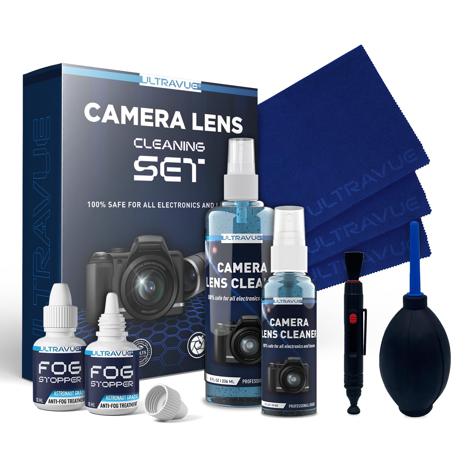 Ultravues Ultimate Camera Lens Cleaning Kit  Camera Lens Cleaner, Lens Pen, Fog Stopper, And Microfiber Cloths   Camera Cleaning