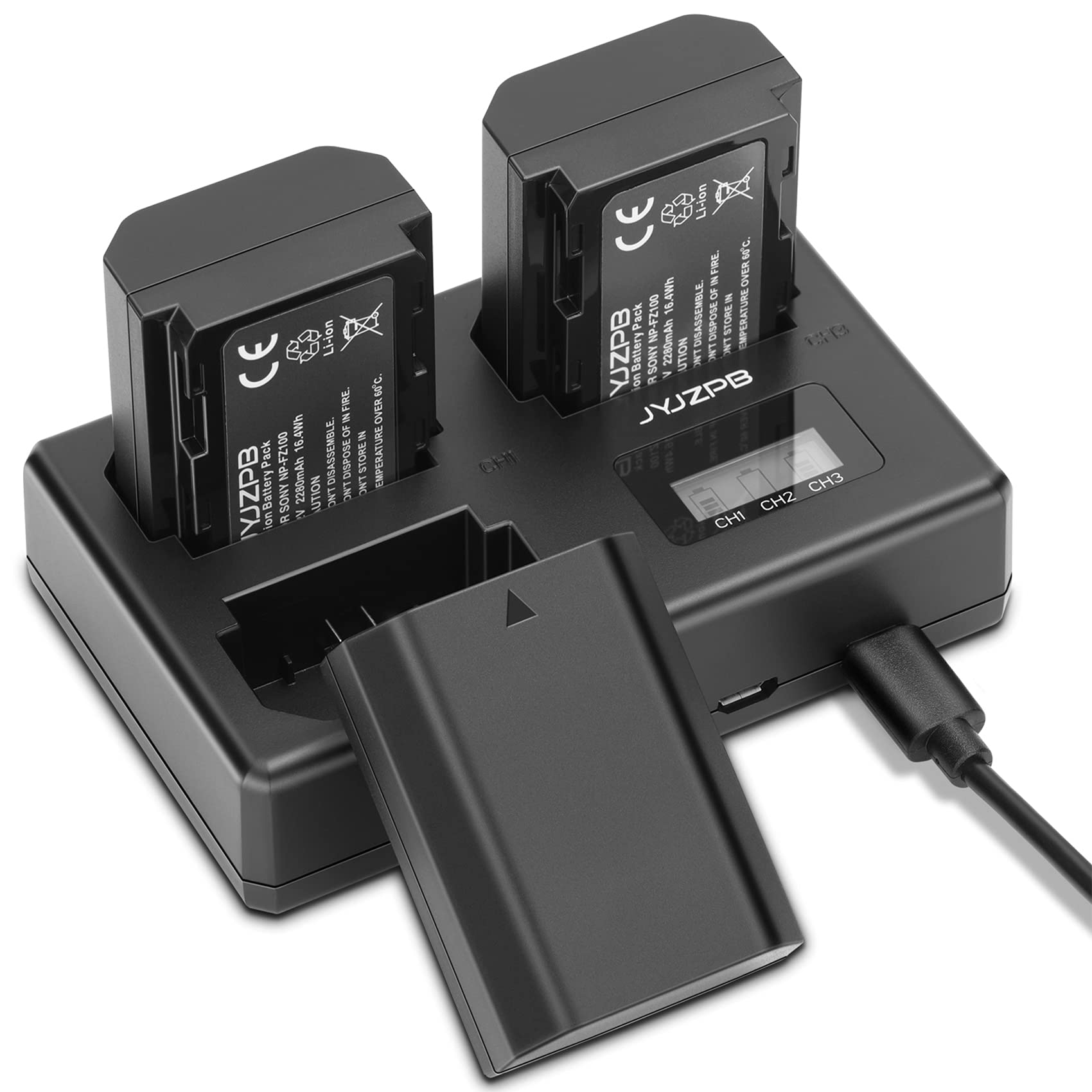 Jyjzpb 3 Pack Np Fz100 Replacement Battery For Sony A7Iii, A7Iv, A7R Iii, A9, A6600, A6700, A9S, A7R3, A7S Iii, A7R Iii, And Tri