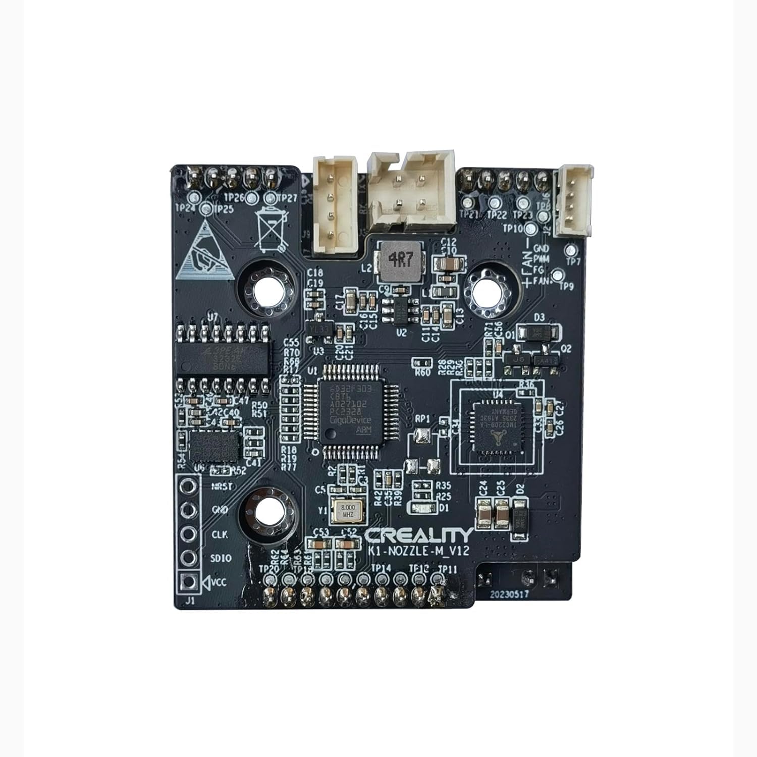 Original K1C Pcba_G_K1-Max K1_T9_Gd32F303Cbt6 Nozzle-C-V13 Hqpcb-2 Adapter Board Pcba Breakout Module Replacement Compatible Wit
