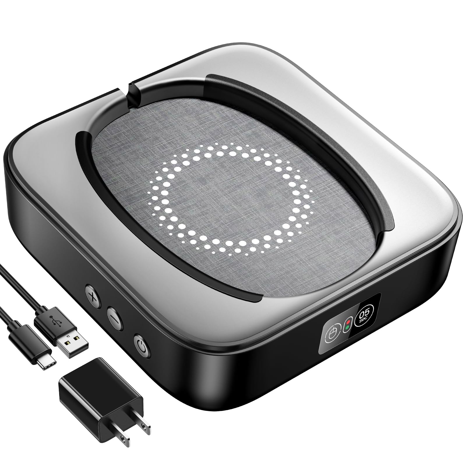 Meatanty Mouse Jiggler With Adapter, Silent Undetectable Mouse Mover Device, Automatic Mechanical Wiggler Shaker Giggler, Adjust