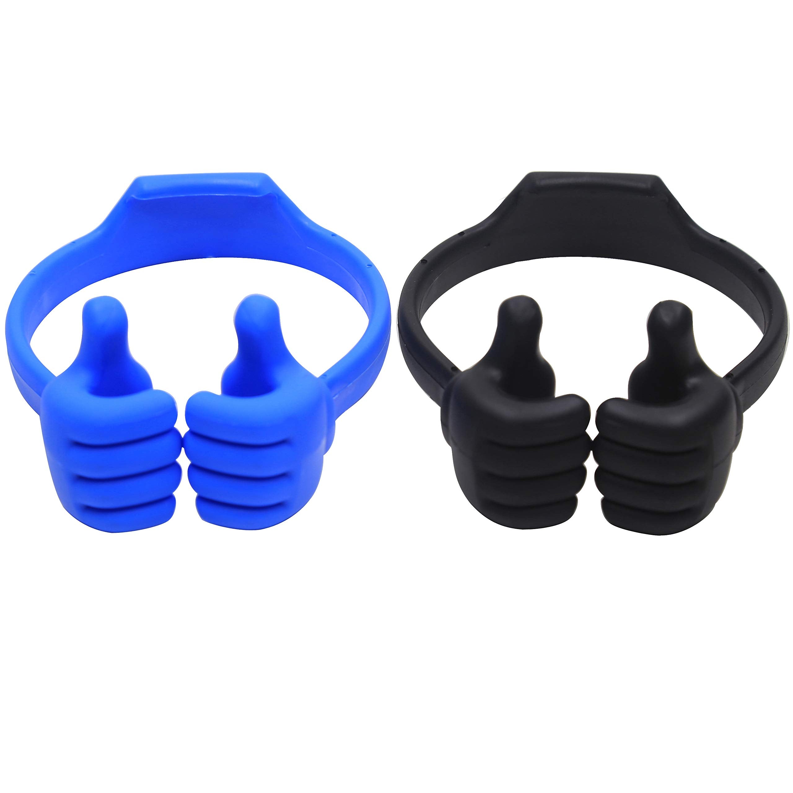 HONSKY 3361942 Cute Thumbs Up Adjustable Tpu Flexible Mobile Cell Phone Tablet Computer Display Stand Holder for Bed Desk - Blue