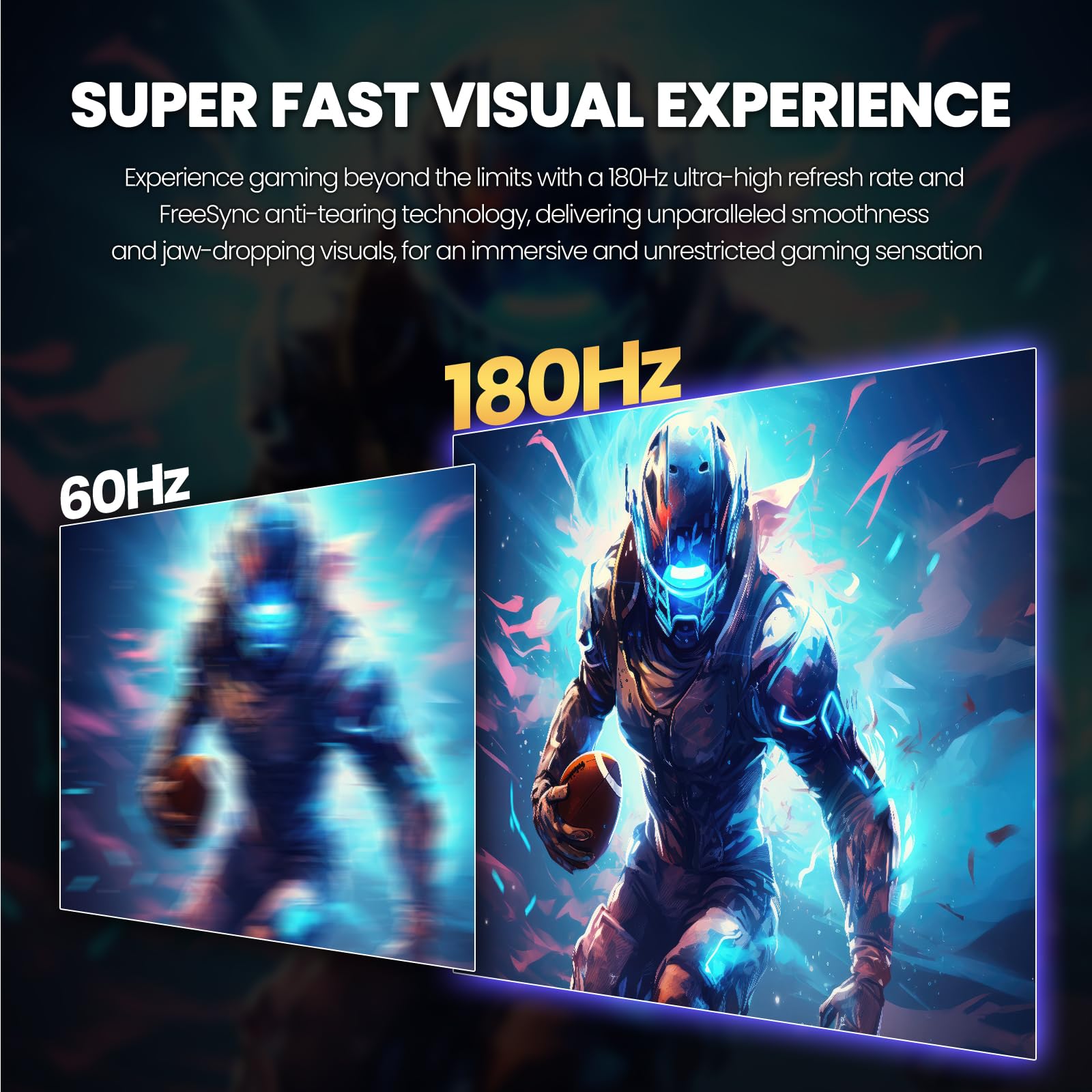 Crua 32Inch Gaming Monitor, Fhd(1920 * 1080P) Va Screen 144Hz/180Hz Curved Monitor, 1800R, 100% Srgb, Computer Monitor That Supp