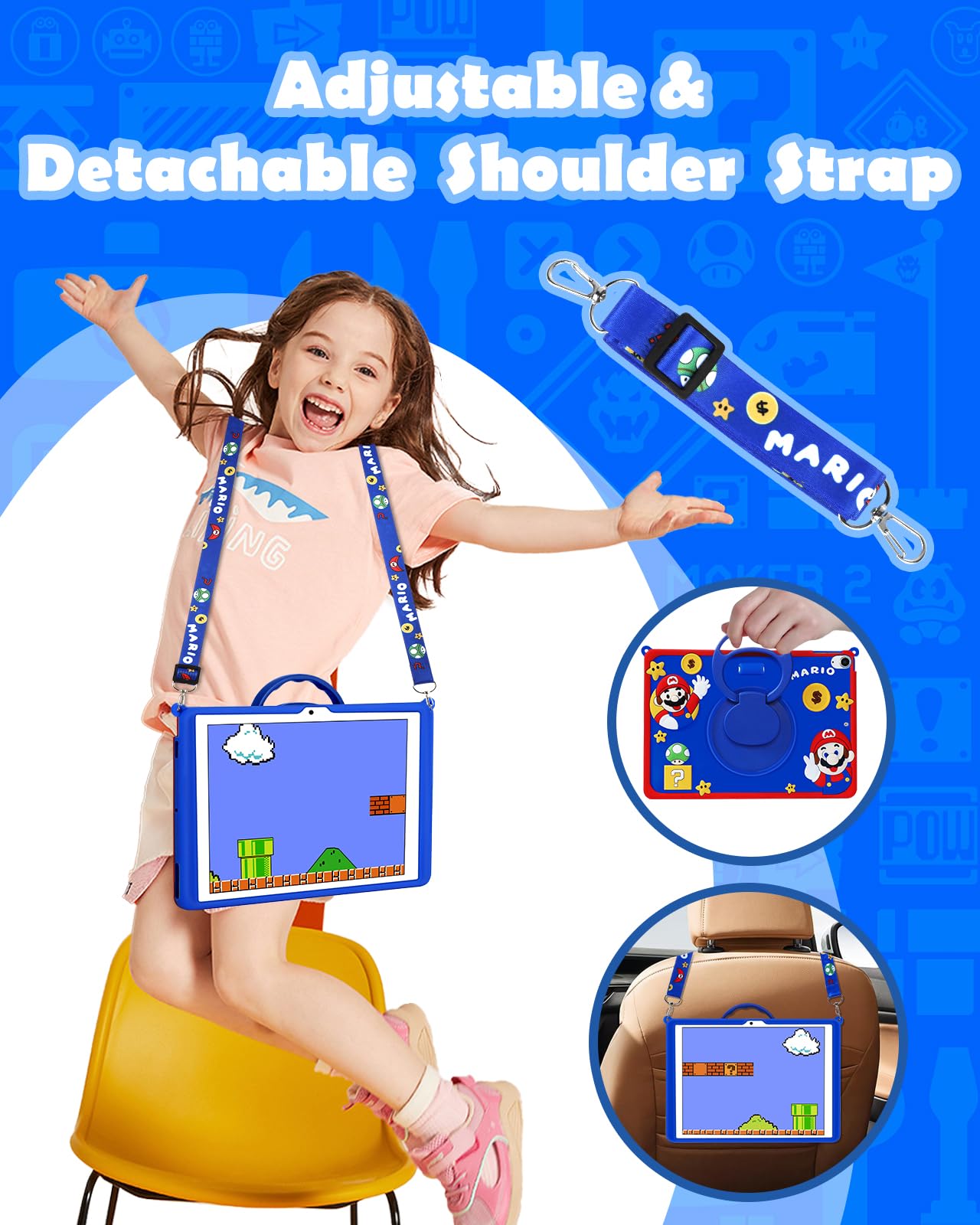 Besoar For Ipad 10Th Generation Case 2022 10.9 Inch Cartoon Cute 3D Soft For Boys Girls Teens Cool 3D Unique Fun Aesthetic Folio