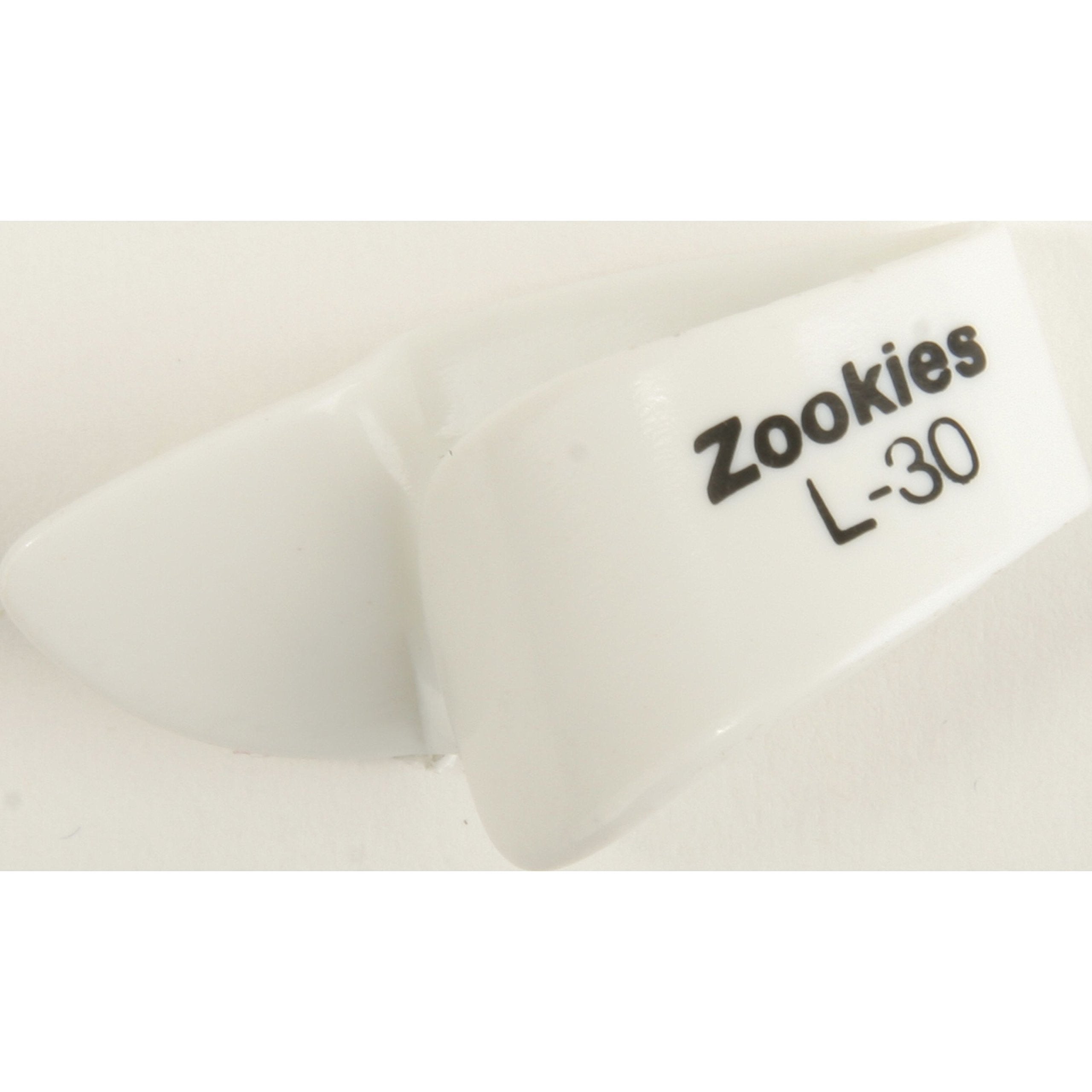 Jim Dunlop Z9003L30 Zookies� Thumbpicks, White, Large 30�, 12/Bag