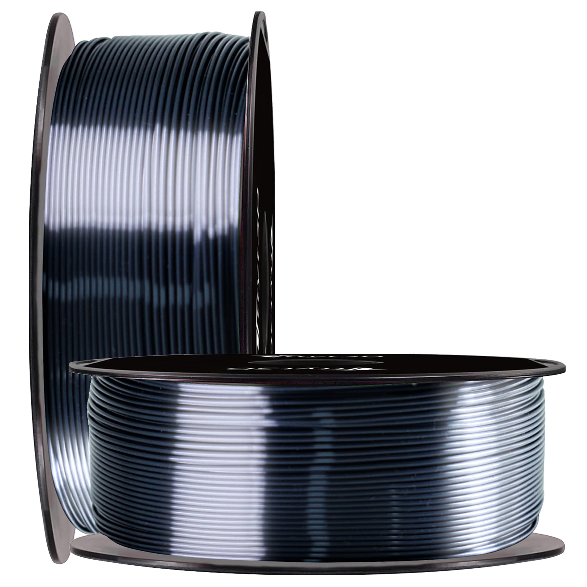 Ttyt3D 3D Printer Shiny Silk Metal Sparkle Black Pla Filament, 1.75Mm 3D Printing Material 1Kg Spool Widely Compatible For Fdm 3