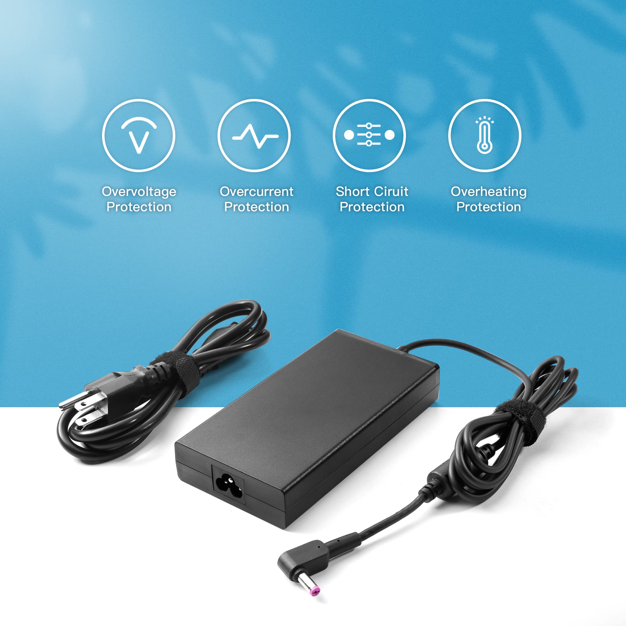 135W Ac Charger For Acer Nitro 5 Gaming Laptop An515, Acer Laptop Charger Adp 135Nb B/Adp 135Kb T