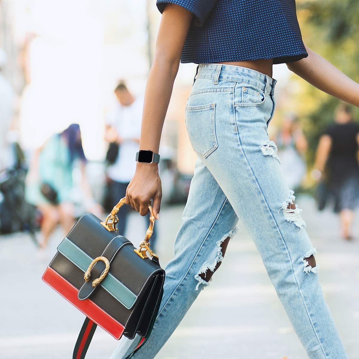 6 Pack Sport Bands Compatible With Apple Watch Band 38Mm 40Mm 41Mm 42Mm 44Mm 45Mm 49Mm,Soft Silicone Waterproof Strap Compatible