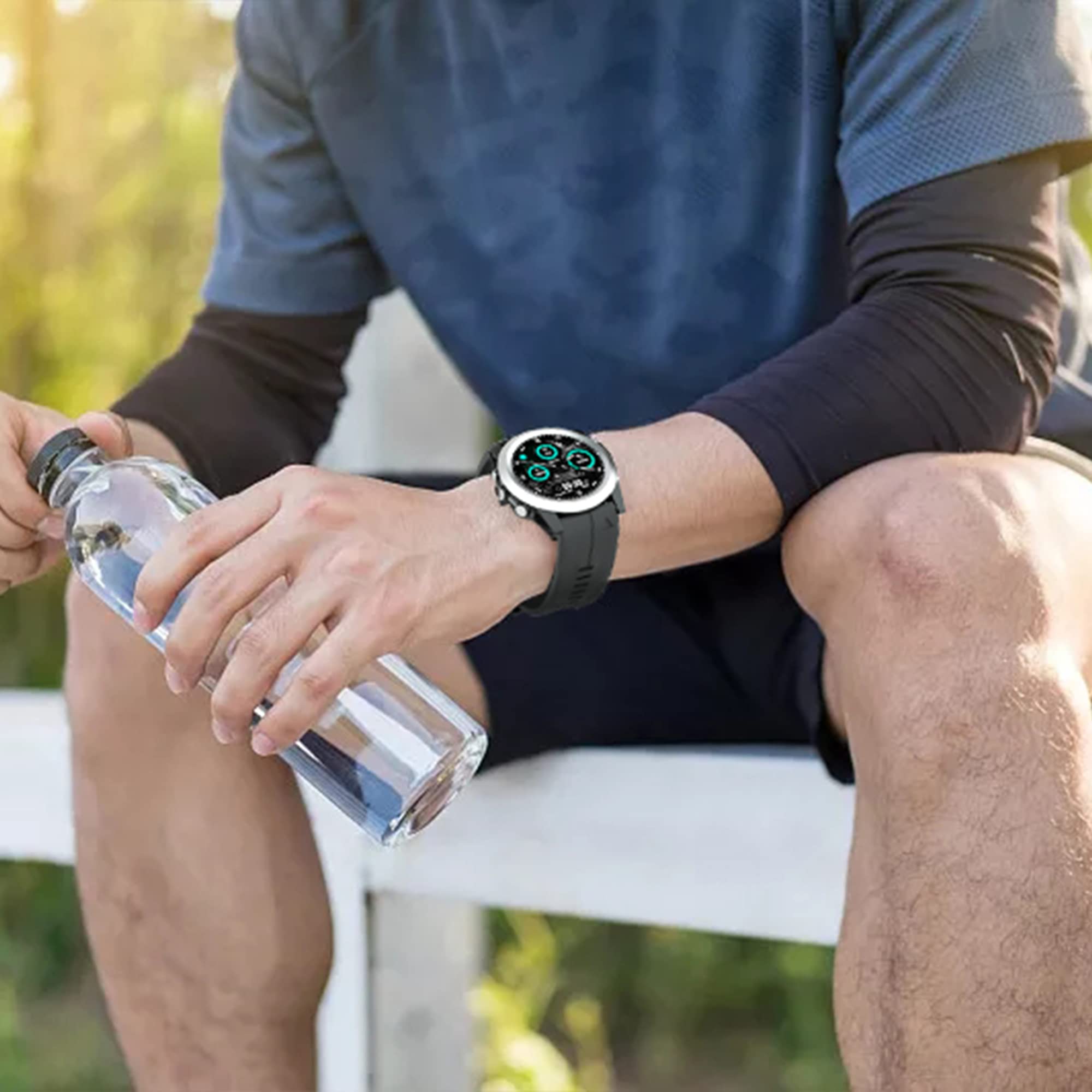 Hellosy Compatible With Garmin Fenix 5 Watch Band/Garmin Fenix 6 Watch Band, 22Mm Quickfit Watch Bands Replacement For Garmin 93