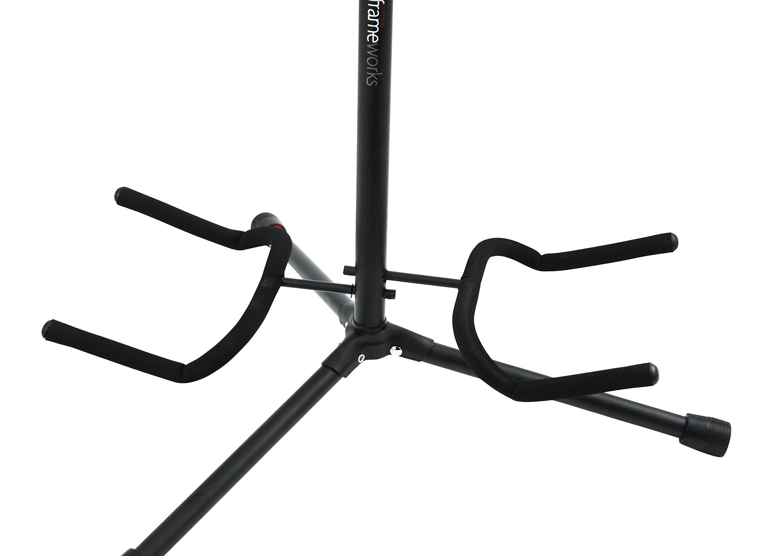 Gator Frameworks Adjustable Double Stand Holds Two Electric Or Acoustic Guitars (Gfw Gtr 2000)