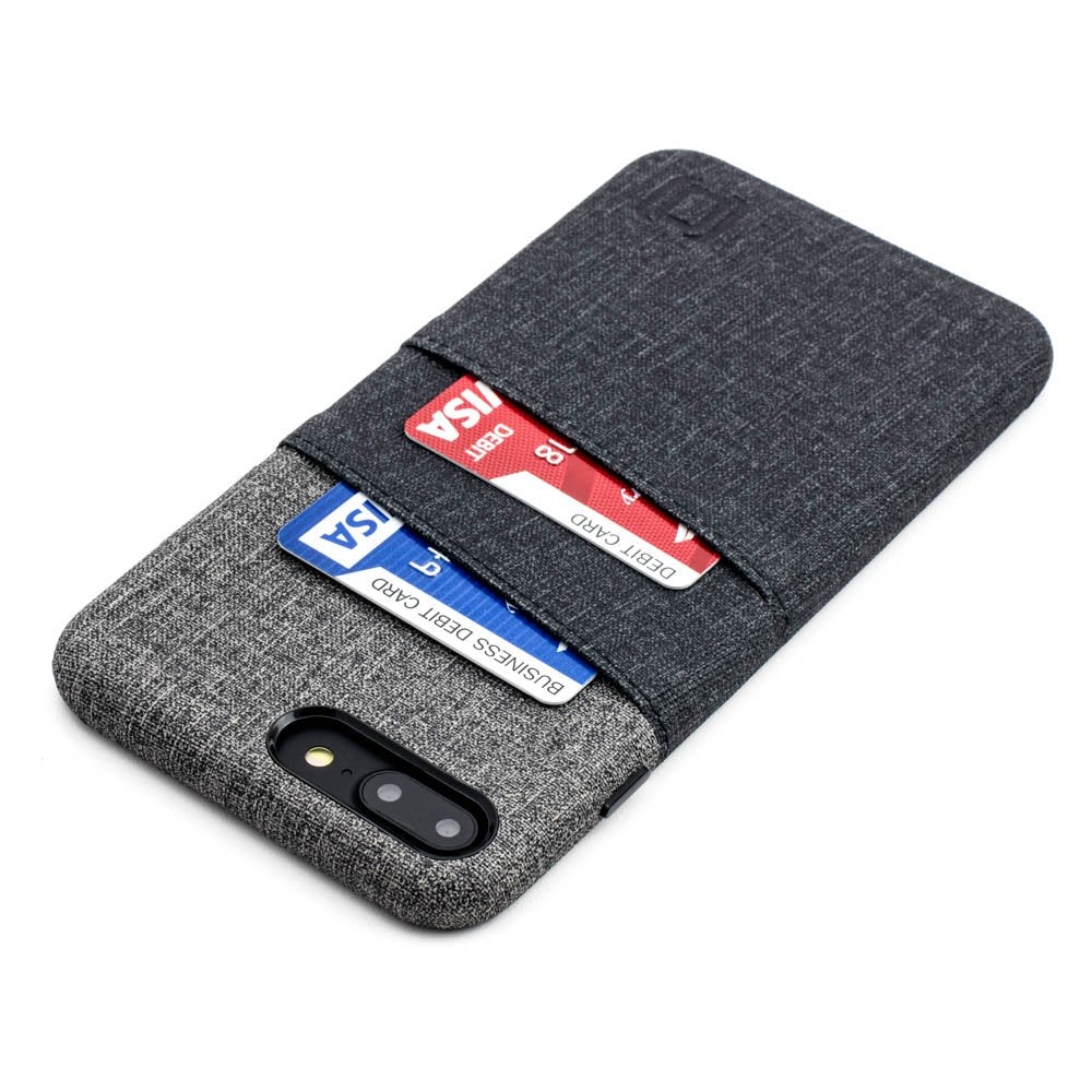 Dockem Luxe Wallet Case For Iphone 8 Plus And 7 Plus   Slim, Simple Card Case With Ultragrip Canvas Style Synthetic Leather: Pro