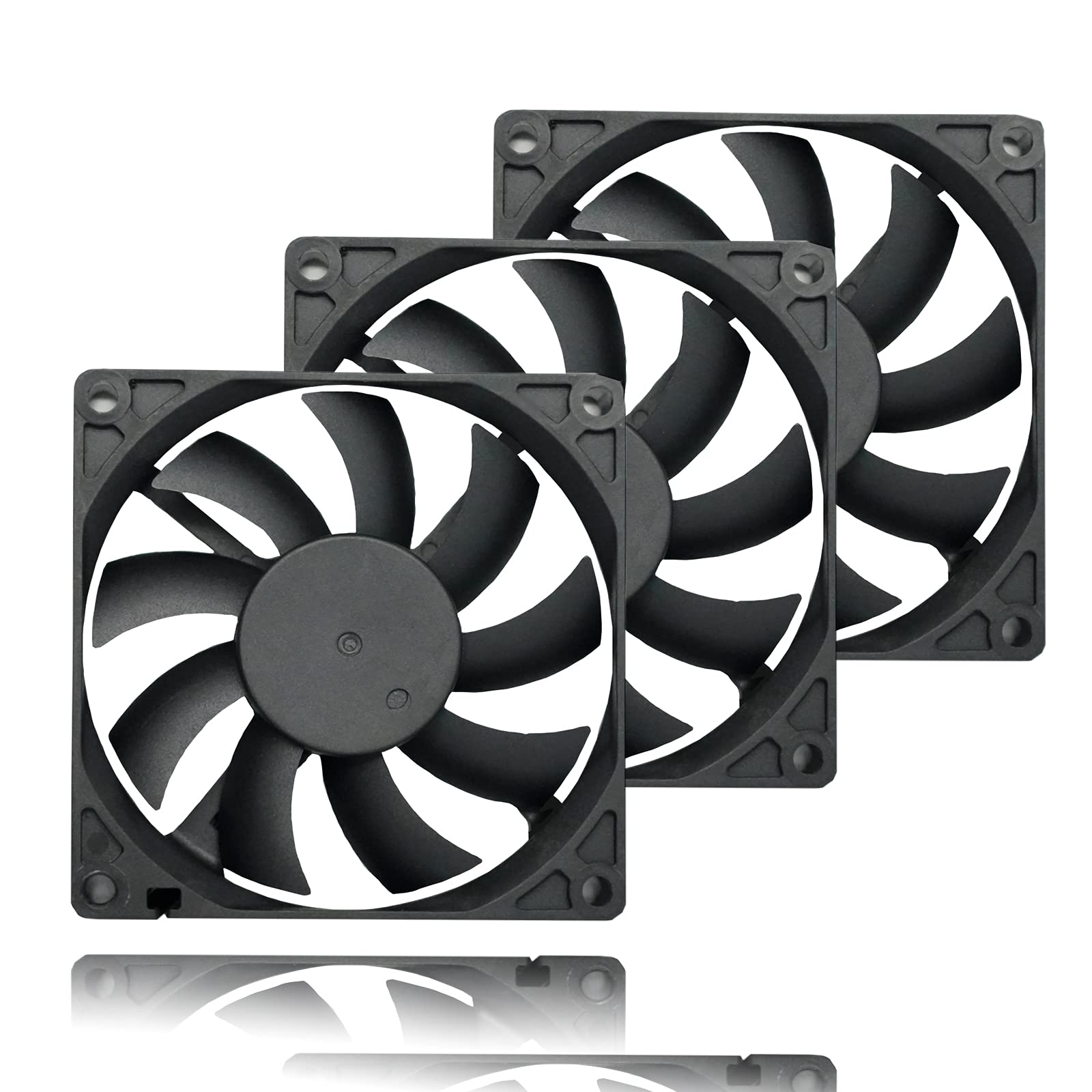 80Mm Slim Quiet Computer Fan 12V 80Mm X80Mm X15Mm Silent Pc Fan 4Pin Pwm For Computer Pc Case Mini  Itx Builds Evga Gpu Cpu Cool