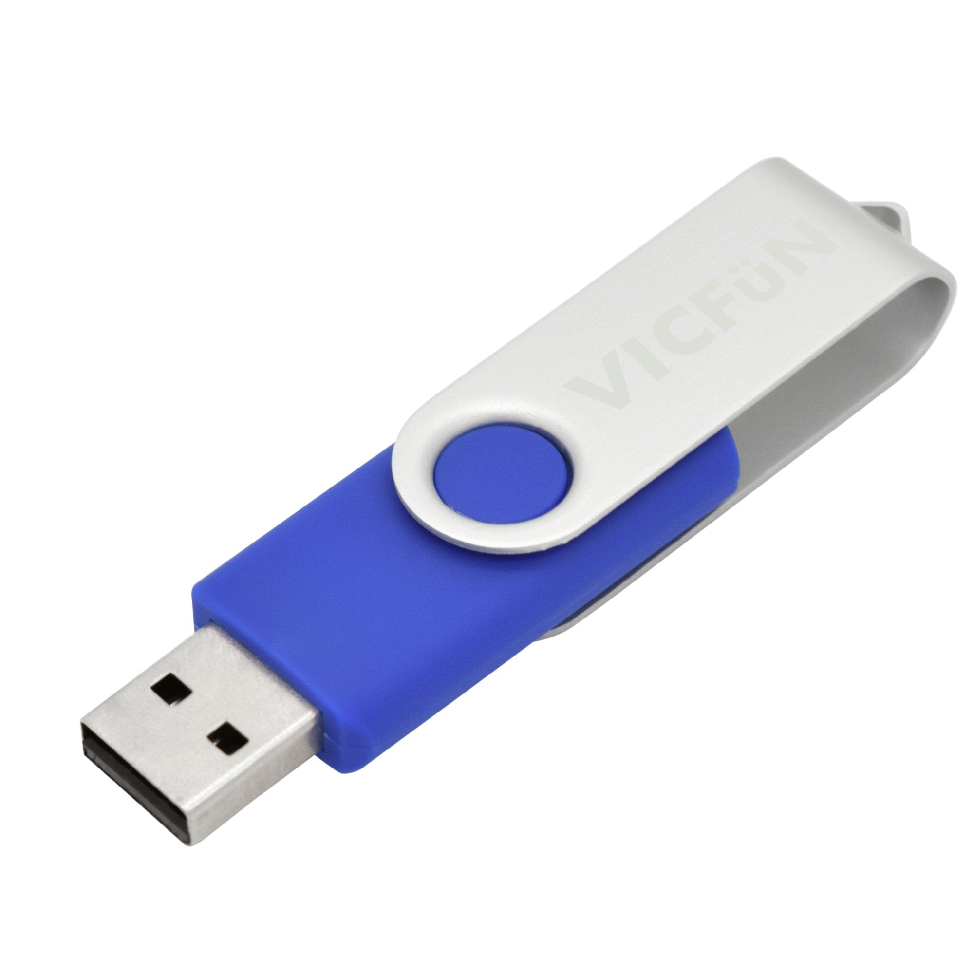 Vicfun 50 Pack 16Gb Usb Flash Drives Bulk 16Gb Flash Drive 50 Pack Usb2.0 Blue