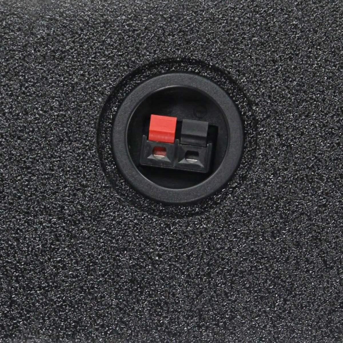 Qpower Single 12 Inch Sub Enclosure, Universal Downfire/Behind Seat Speaker Box