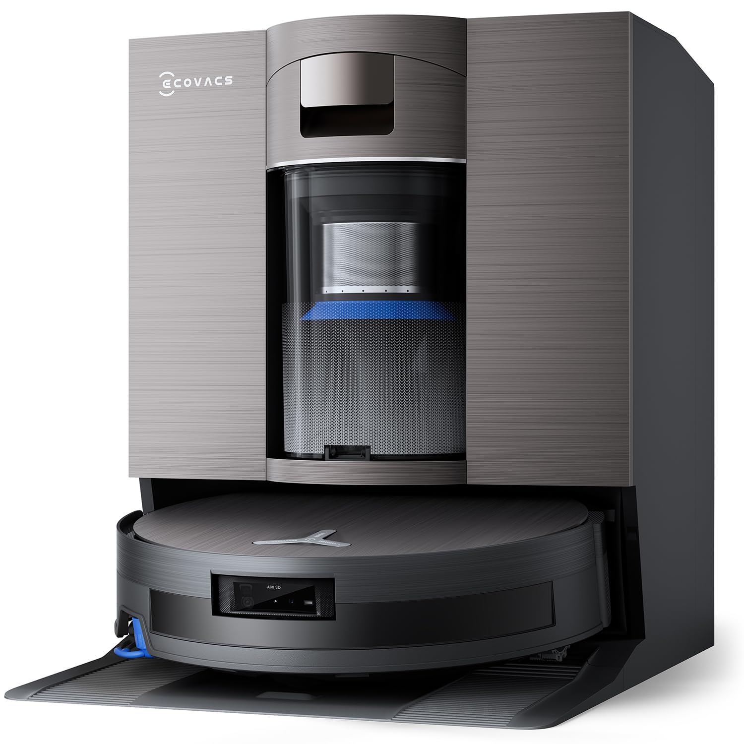 ECOVACS DEEBOT X11 OmniCyclone Robot Vacuum and Mop, PowerBoost Charging, OZMO Roller 2.0 Instant Self-Washing Mop, 19,500Pa Bla