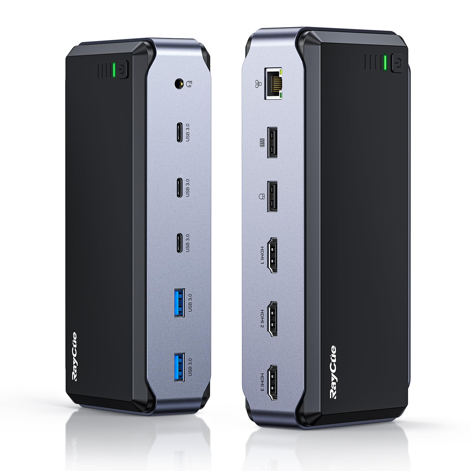 Usb C Docking Station Dual Monitor For Macbook Pro/Air, 13 In 1 Triple 4K Display Laptop Usb C Hub, Type C Dock With 3 * 4K Hdmi