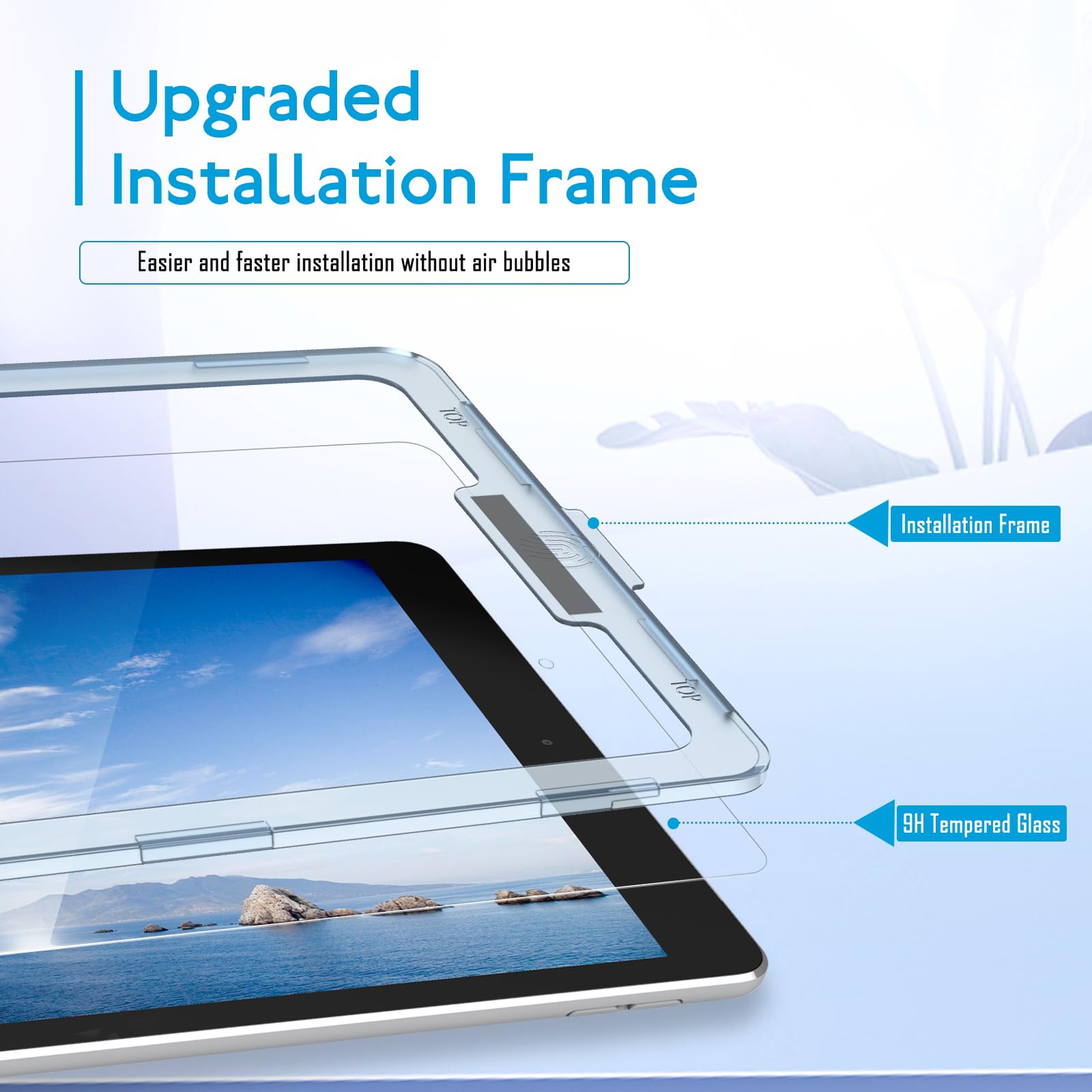 Mobdik Tempered Glass Screen Protector Compatible With Ipad 9Th/8Th/7Th Generation 10.2 Inch (2021&2020&2019) [Ultra Clear] [Ant