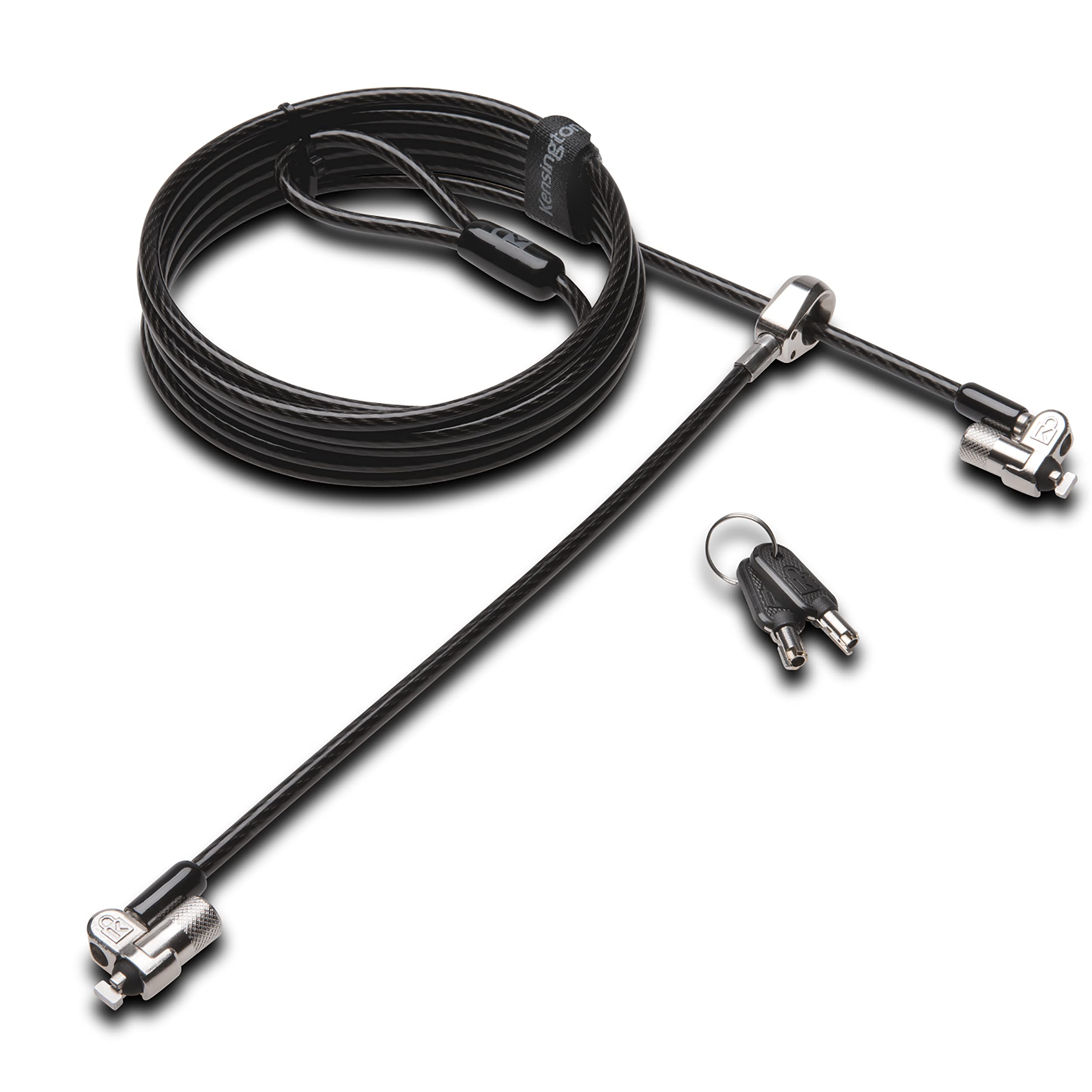 Kensington MicroSaver 2.0 Keyed Twin Cable Lock for Laptops & Other Devices (K65048WW)