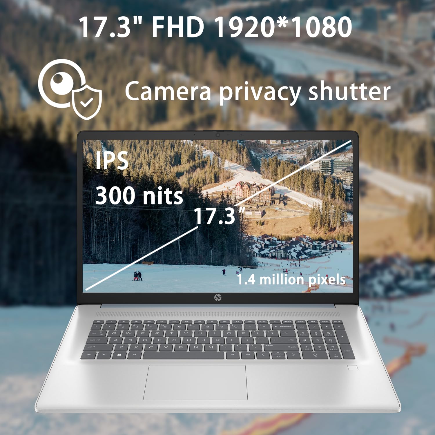 Hp 2025 Essential Laptop, 17.3'' Fhd, Intel Core 7 150U (Beats I7 1335U), 32Gb Ram, 1Tb Ssd, Fingerprint Reader, Backlit Keyboar