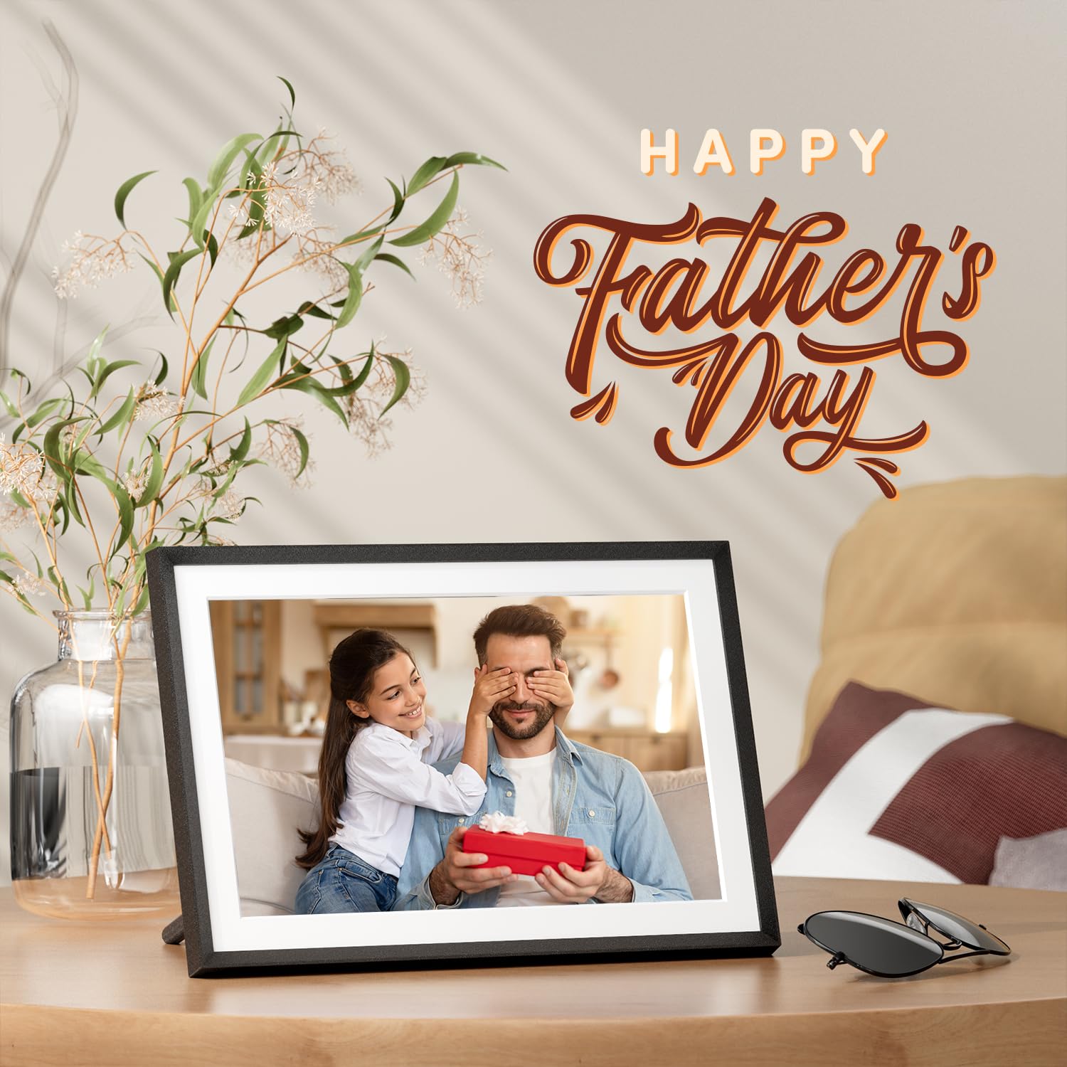 Arzopa Frameo Digital Picture Frame 10.1 Inch Smart Wifi Digital Photo Frame 32Gb With 1280X800 Ips Touch Screen, Auto Rotate An