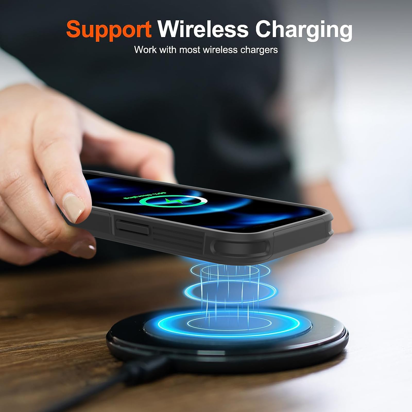 Zqlplzr Magnetic For Iphone 16 Plus Case,[Compatible With Magsafe] [Military Grade Drop Protection] Heavy Duty Shockproof Phone