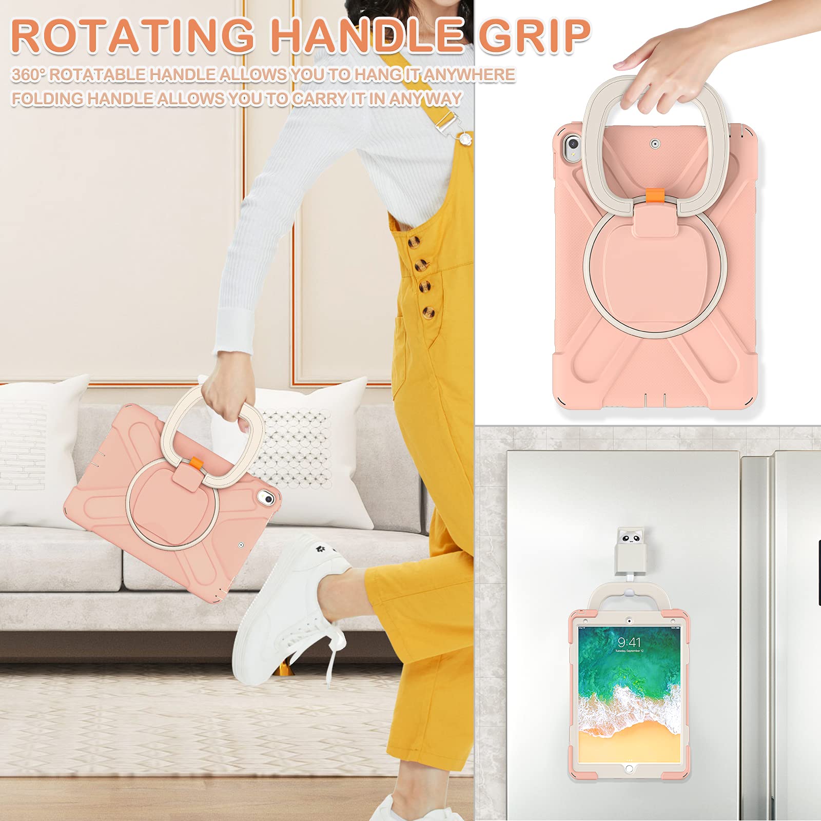 Batyue 10.5 Inch Case For Ipad Pro 2017 Released/Ipad Air 3Rd Generation 2019 Released;Rugged Heavy Duty Protective Cover With P