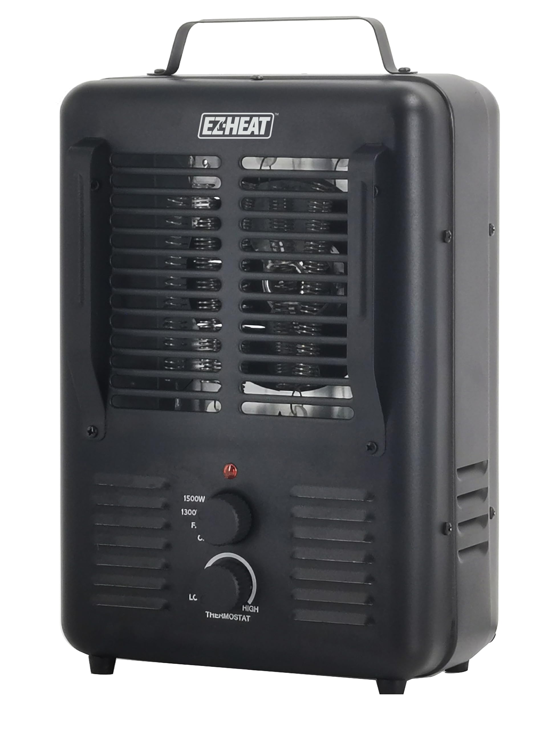 Ez-Heat 1,500-Watt Portable Milkhouse Style Utility Space Heater With Adjustable Thermostat, Overheat Protection, And Safety Tip