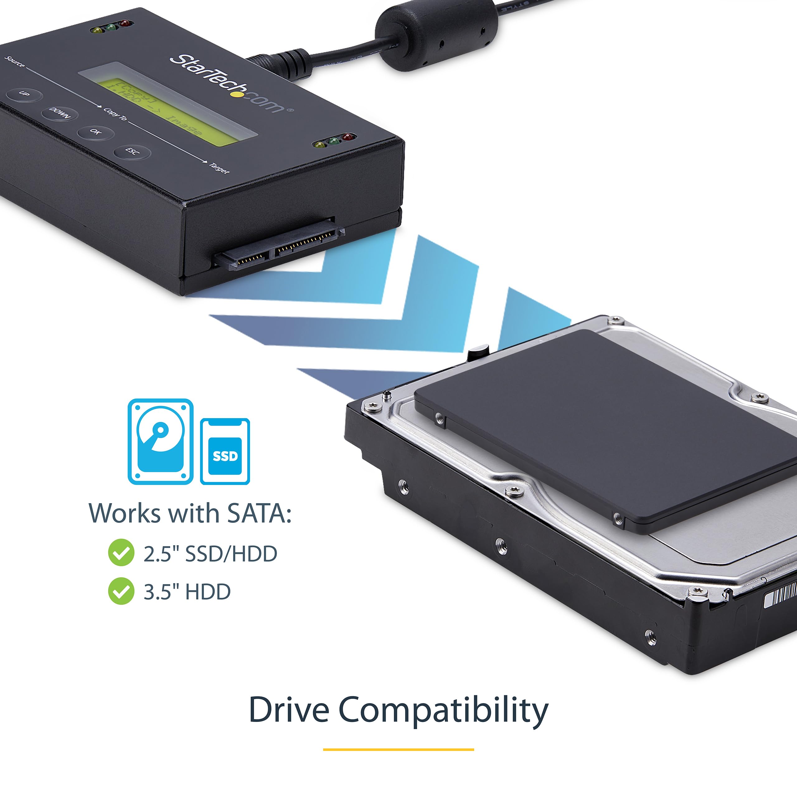 Standalone 2.5/3.5    Sata Hard Drive Duplicator W/Multi Hdd/Ssd Image Backup Library   Hard Drive Duplicator   6 Gbpm