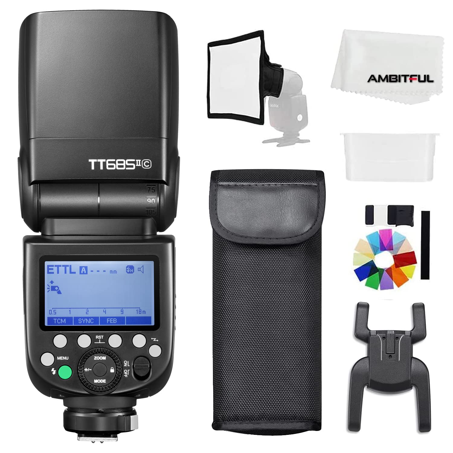 Godox Tt685Iic 1/8000S Hss Gn Speedlite Flash Ttl Tcm Efficient Conversion Function Built In Godox 2,4G X System Receiver(Tt685I