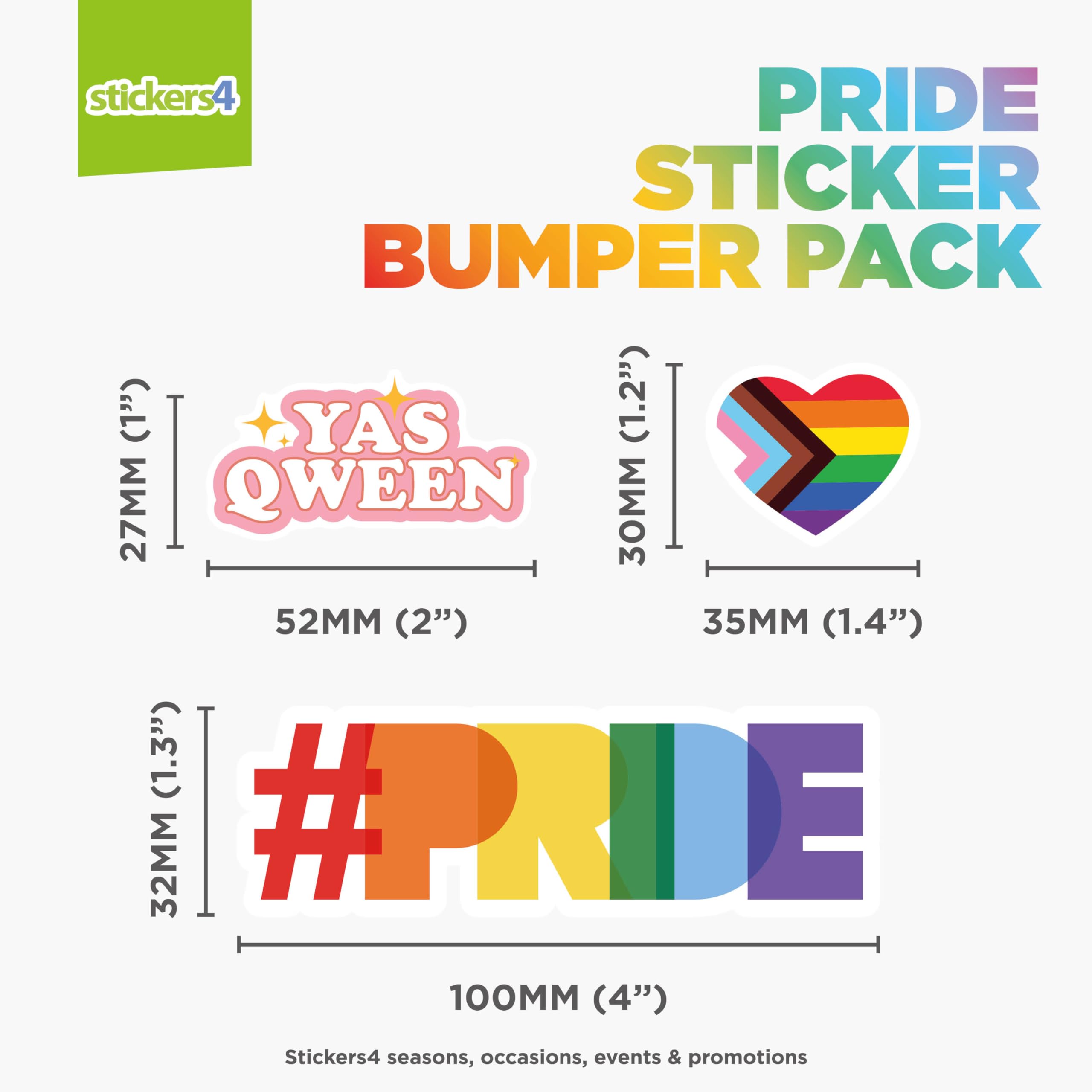 24 X Gay Pride Stickers Bulk   Pride Flag Stickers   Pride Stickers For Water Bottles   Gay Pride Laptop Stickers   Pride Merch
