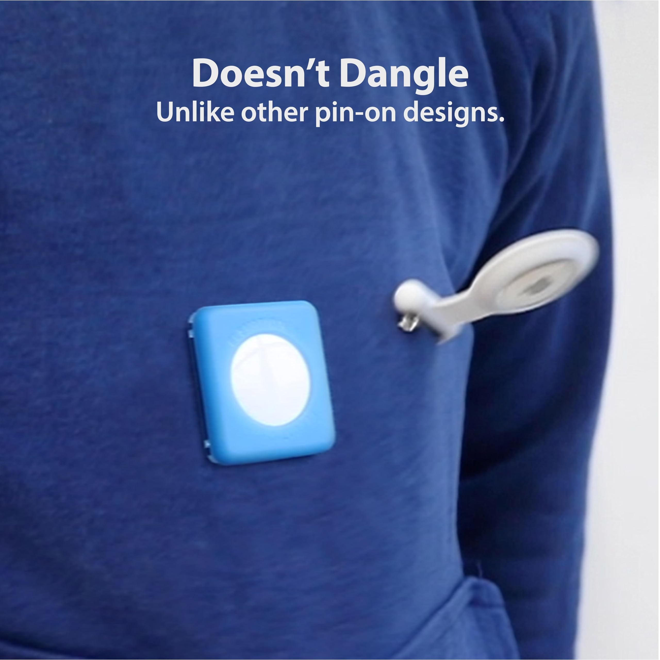 Elevation Lab Tagvault Airtag Dual Safety Pin (Pack Of 4)   The Most Secure Airtag Holder For Kids, Low Profile, Doesn'T Dangle, Elevation Lab   Blue, White, Black, Red
