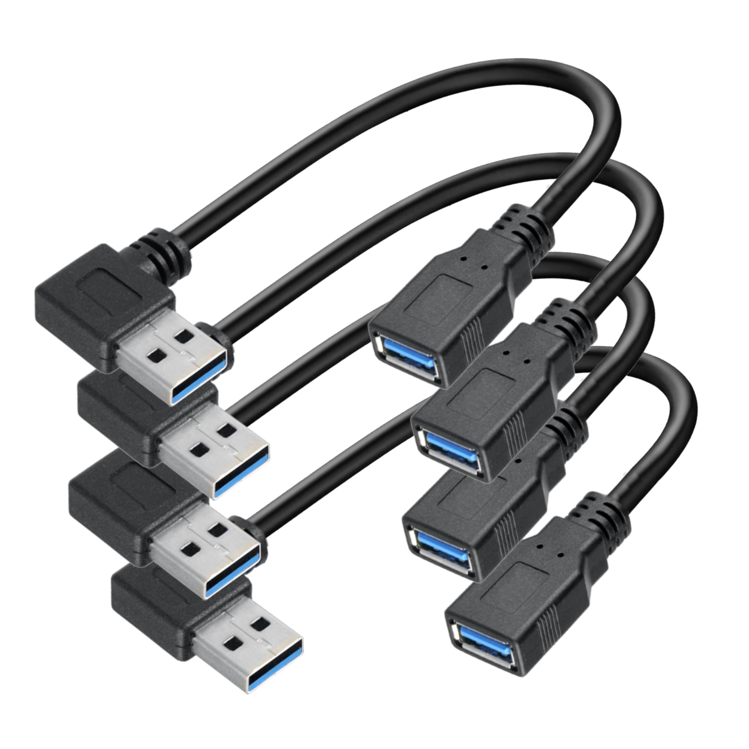 Saitech It 4 Pk 15Cm Usb 3.0 Extension Cable Type A Male To Female High Speed Connection, Extension Cable Convertor Adapter Exte