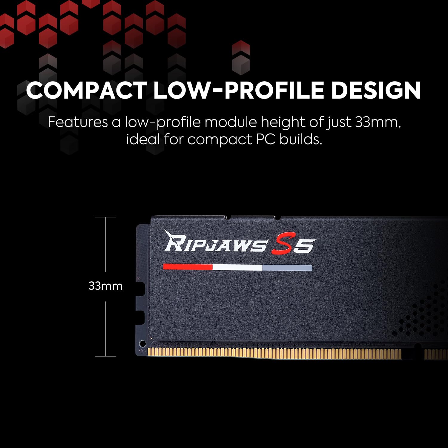 G.Skill Ripjaws S5 Series (Intel Xmp 3.0) Ddr5 Ram 32Gb (2X16Gb) 6400Mt/S Cl32 39 39 102 1.40V Desktop Computer Memory Udimm   M