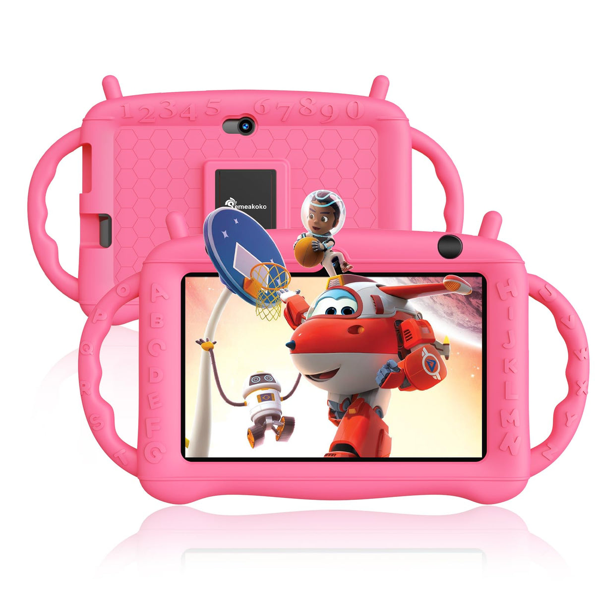 Semeakoko Kids Tablet 7In Android 12 Tablet For Kids Age 3 12,Quad Core 2+32Gb Toddler Tablet With Shock Proof Case,Parental Con