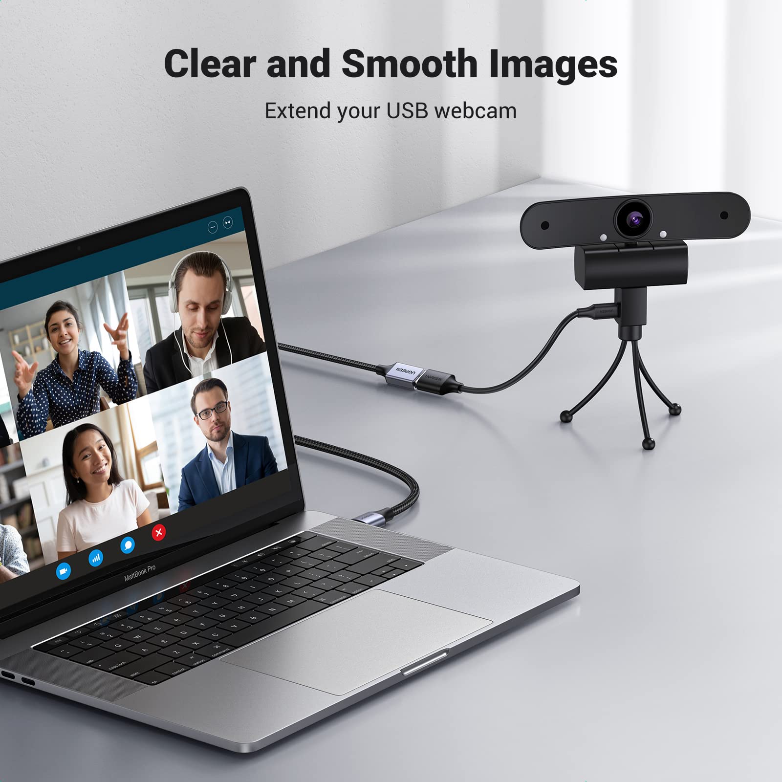 Ugreen 2 Pack 3 Ft Usb 3.0 Extension Cables - Nylon Braided Extenders For Webcam, Camera, Phone, Usb Hub, Mouse, Keyboard, Print