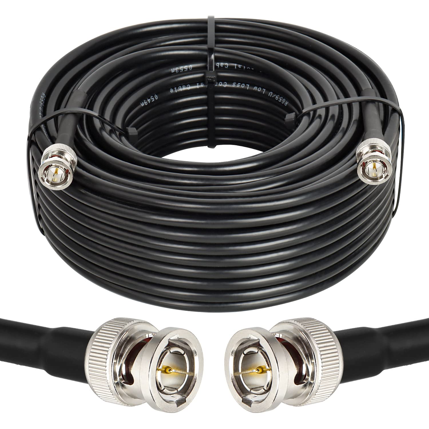 Xrds  Rf 100Ft Sdi Cable, Hd Sdi Cable Bnc To Bnc Digital Video Cable Rg59 Bnc Cable Supports Hd Sdi/3G/6G Sdi/4K/8K Sdi Video C